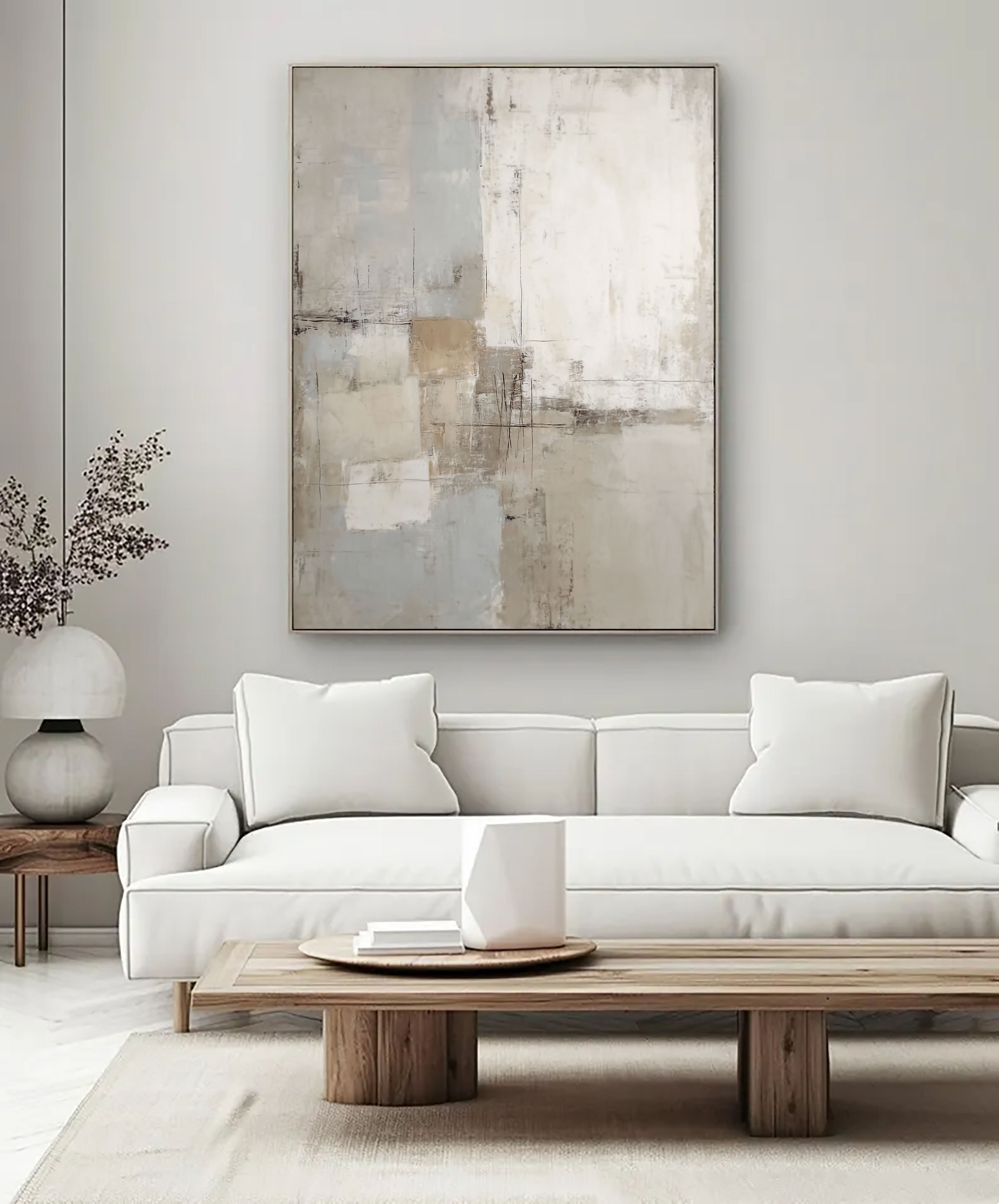 Textured Minimalist Blocks | Neutral Tones