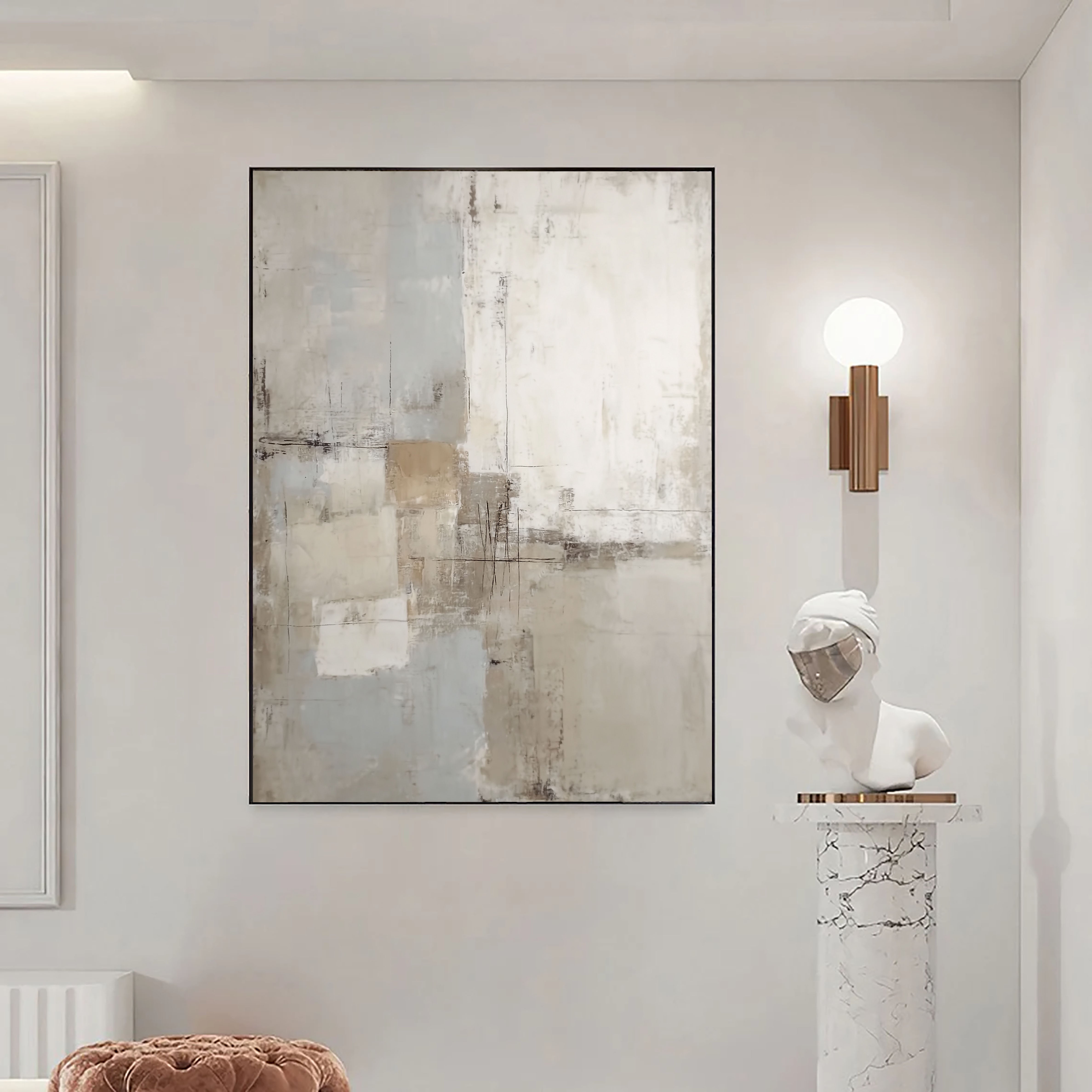 Textured Minimalist Blocks | Neutral Tones