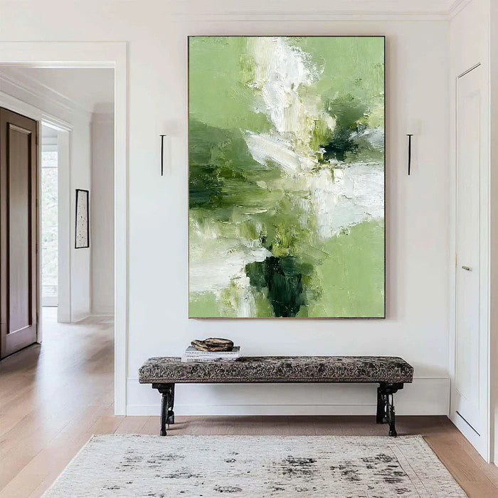 Textured Floral Verdancy | Ivory Bloom