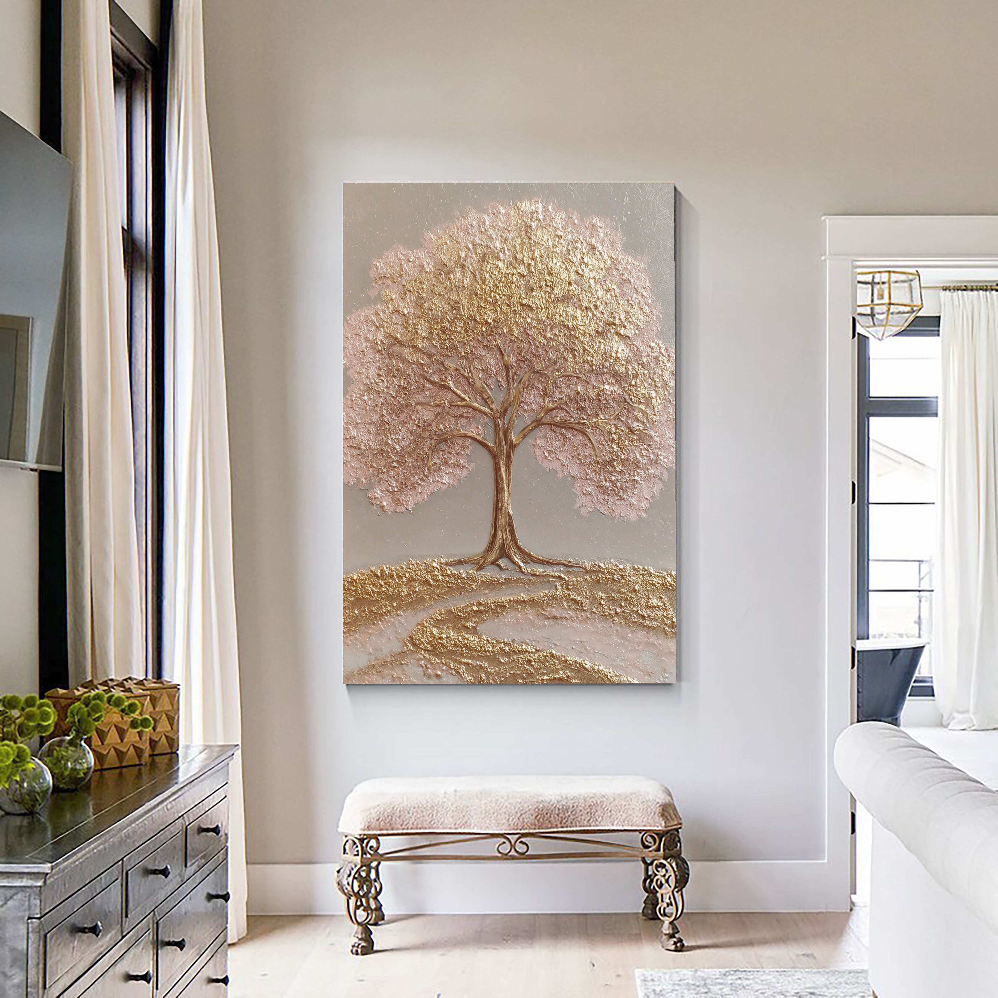 Textured Gilded Canopy | Blush Grove