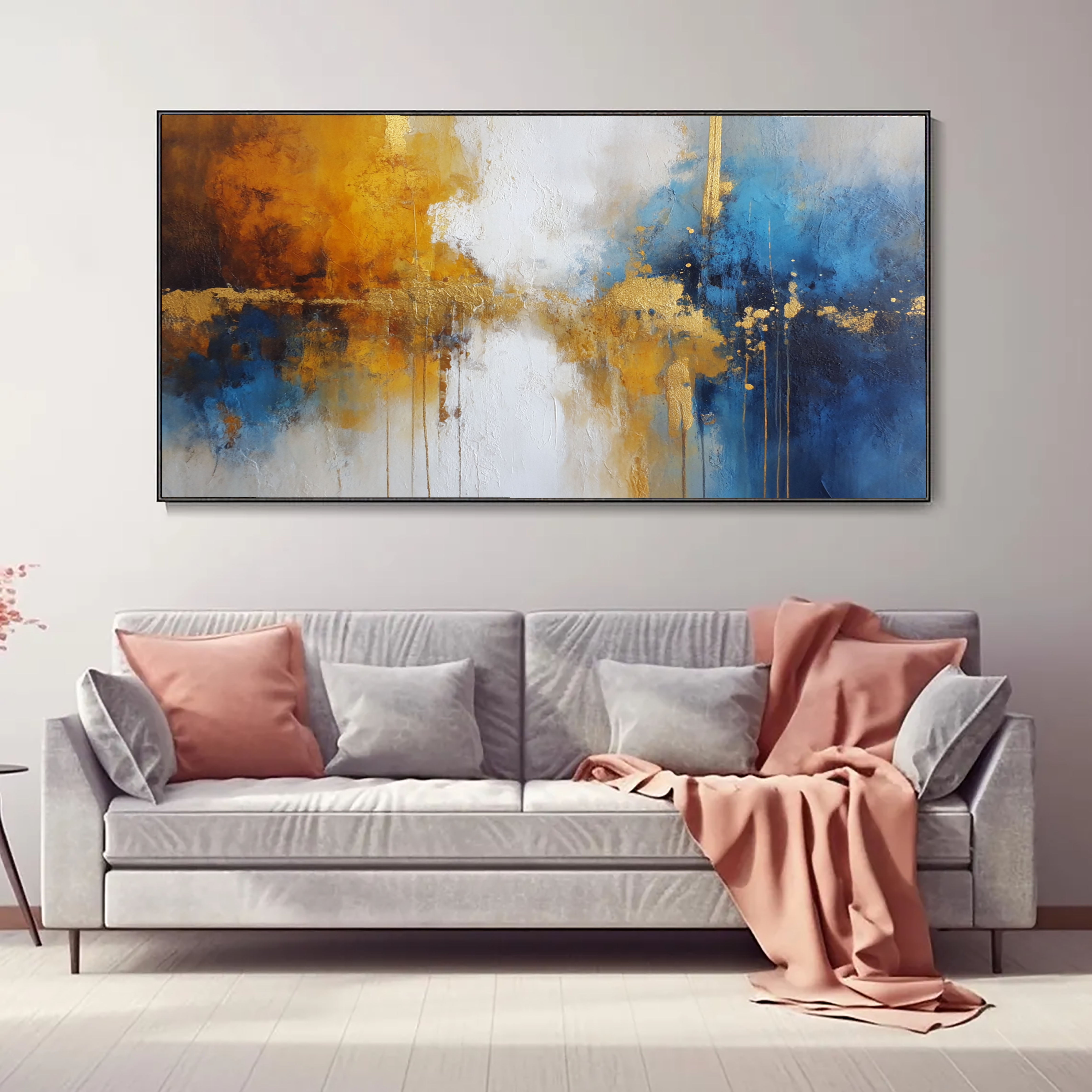 Textured Gilded Hues | Amber Azure