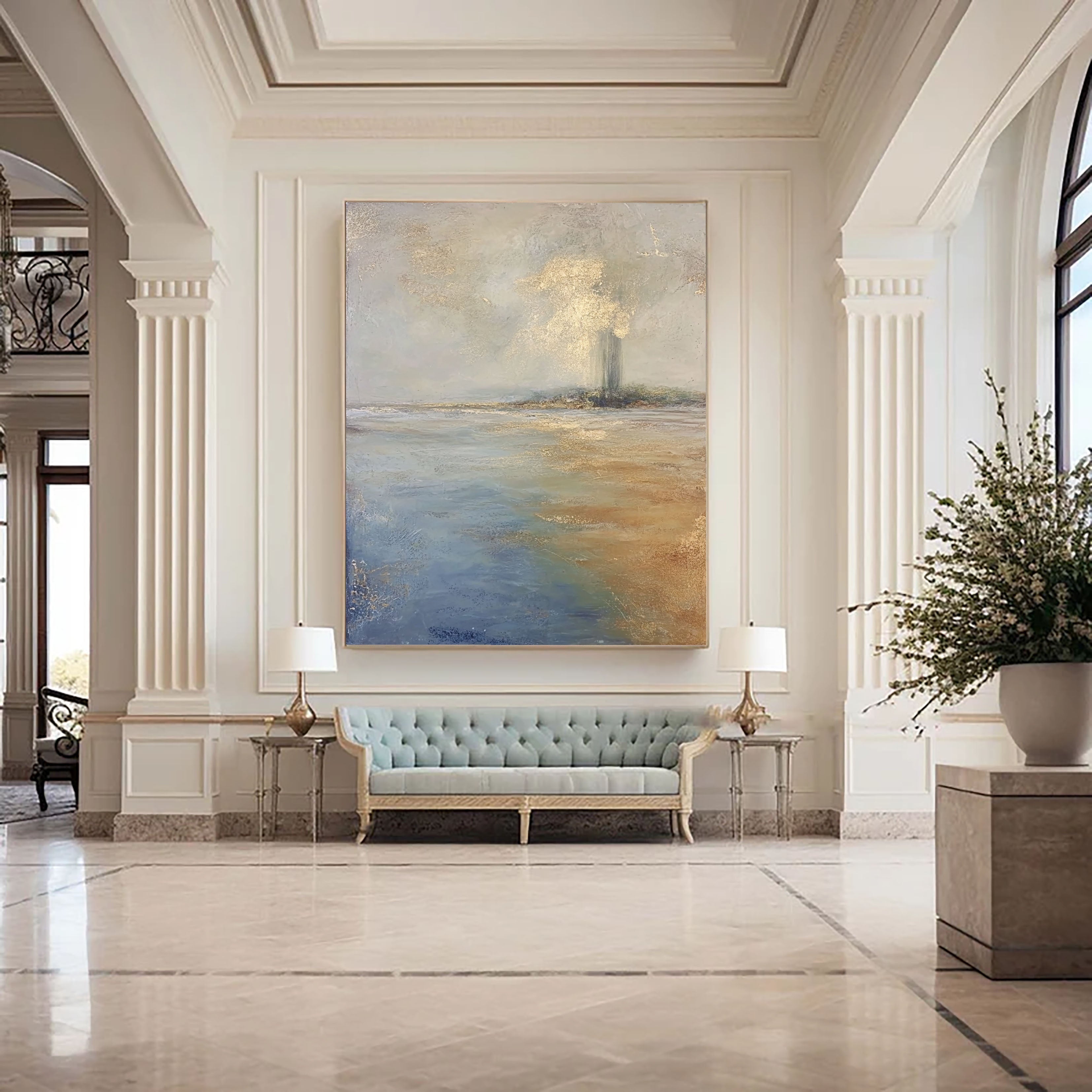 Textured Coastal Glow | Misty Spire