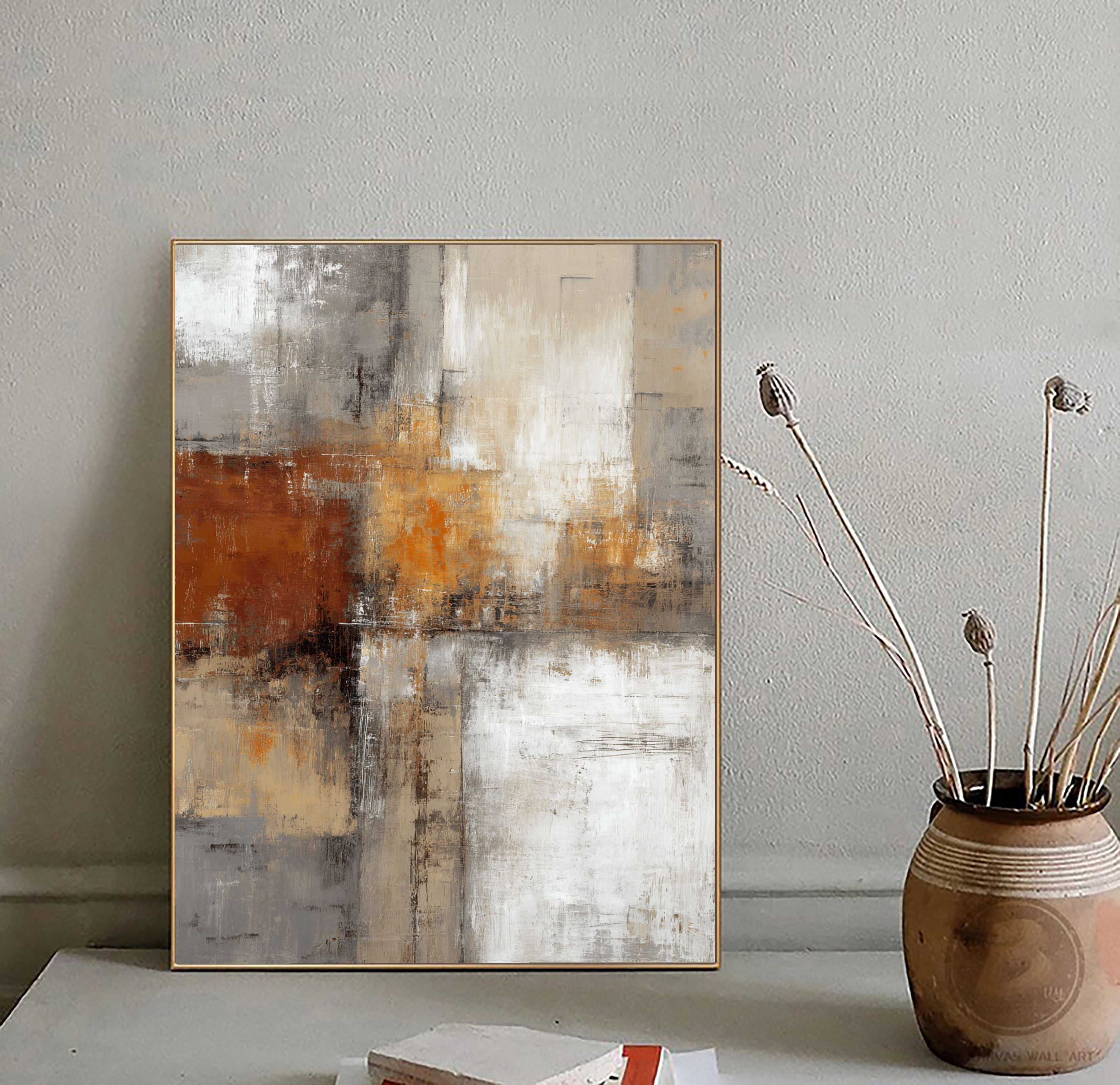 Textured Geometric Warmth | Rustic Blocks