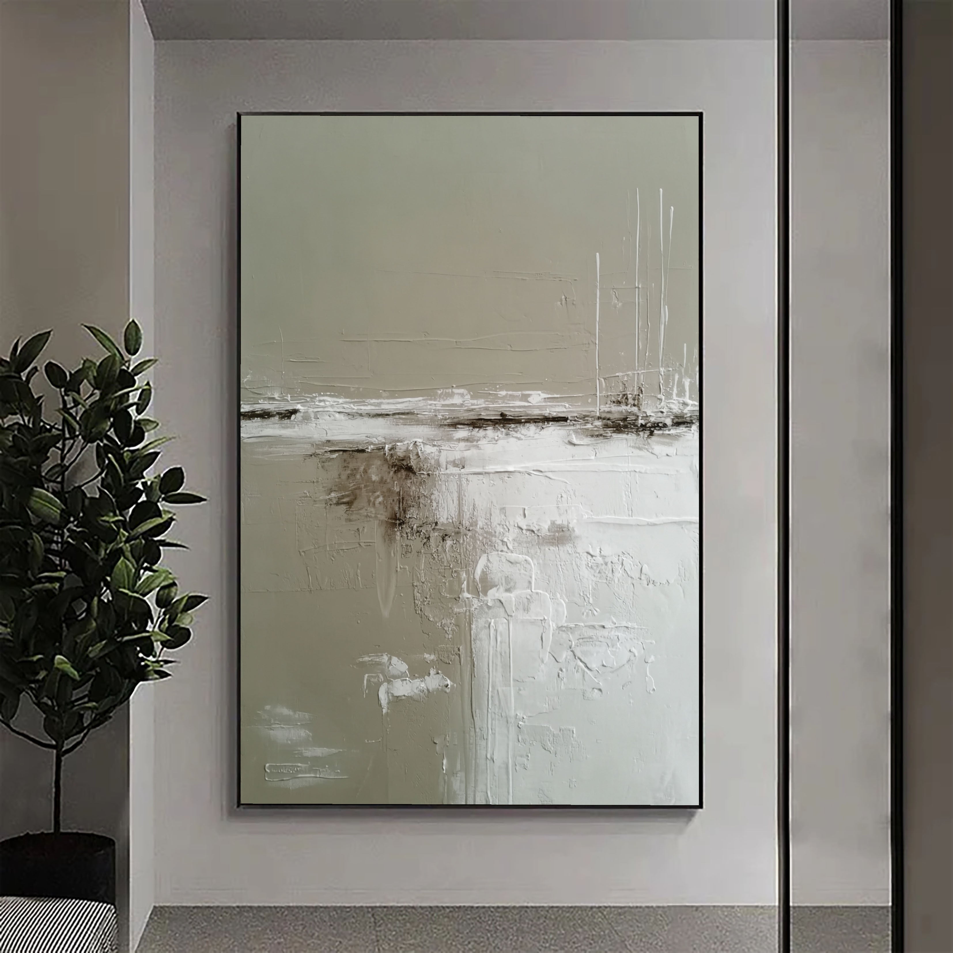 Textured Minimalist Horizon | Quiet Muted