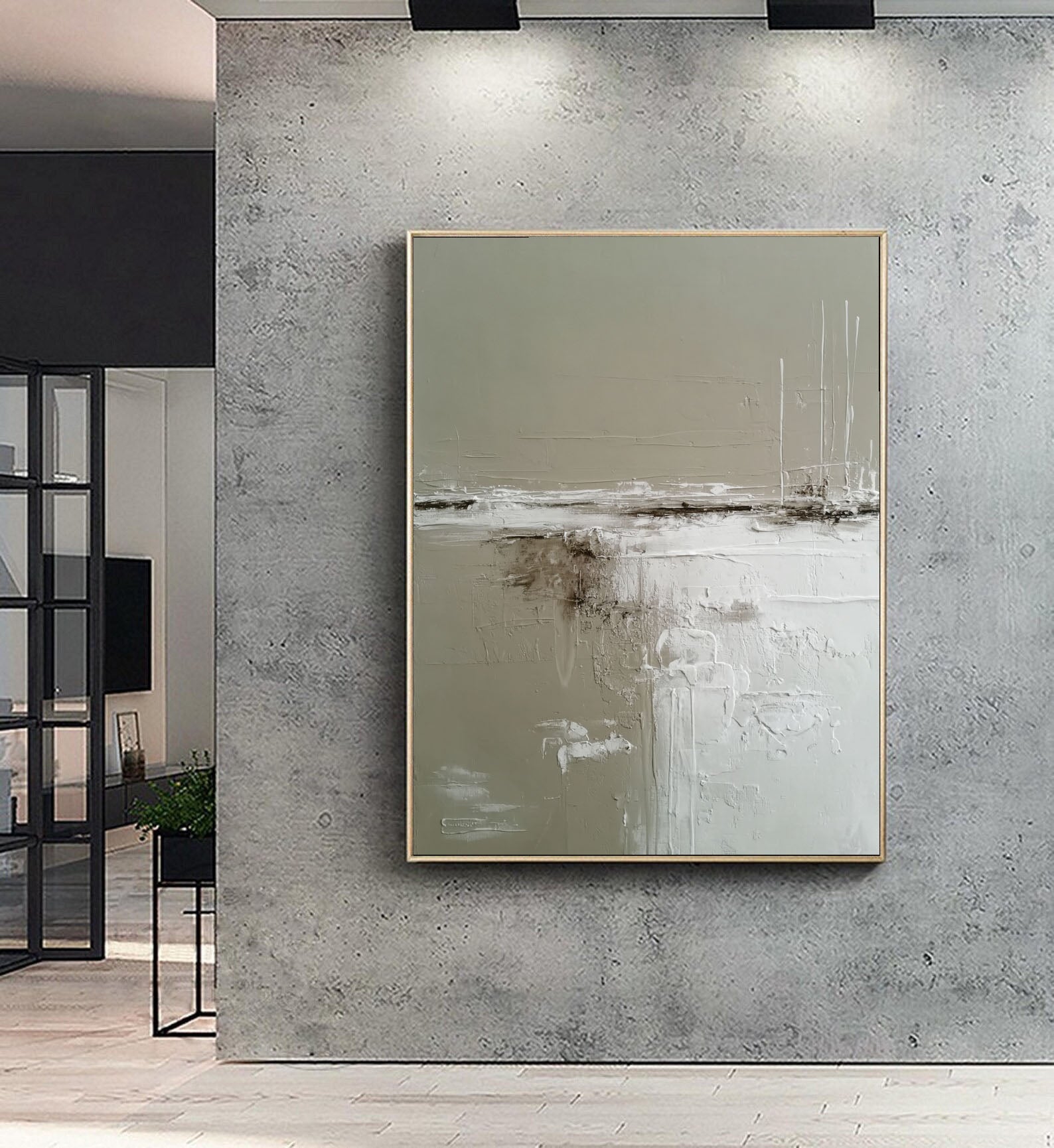 Textured Minimalist Horizon | Quiet Muted
