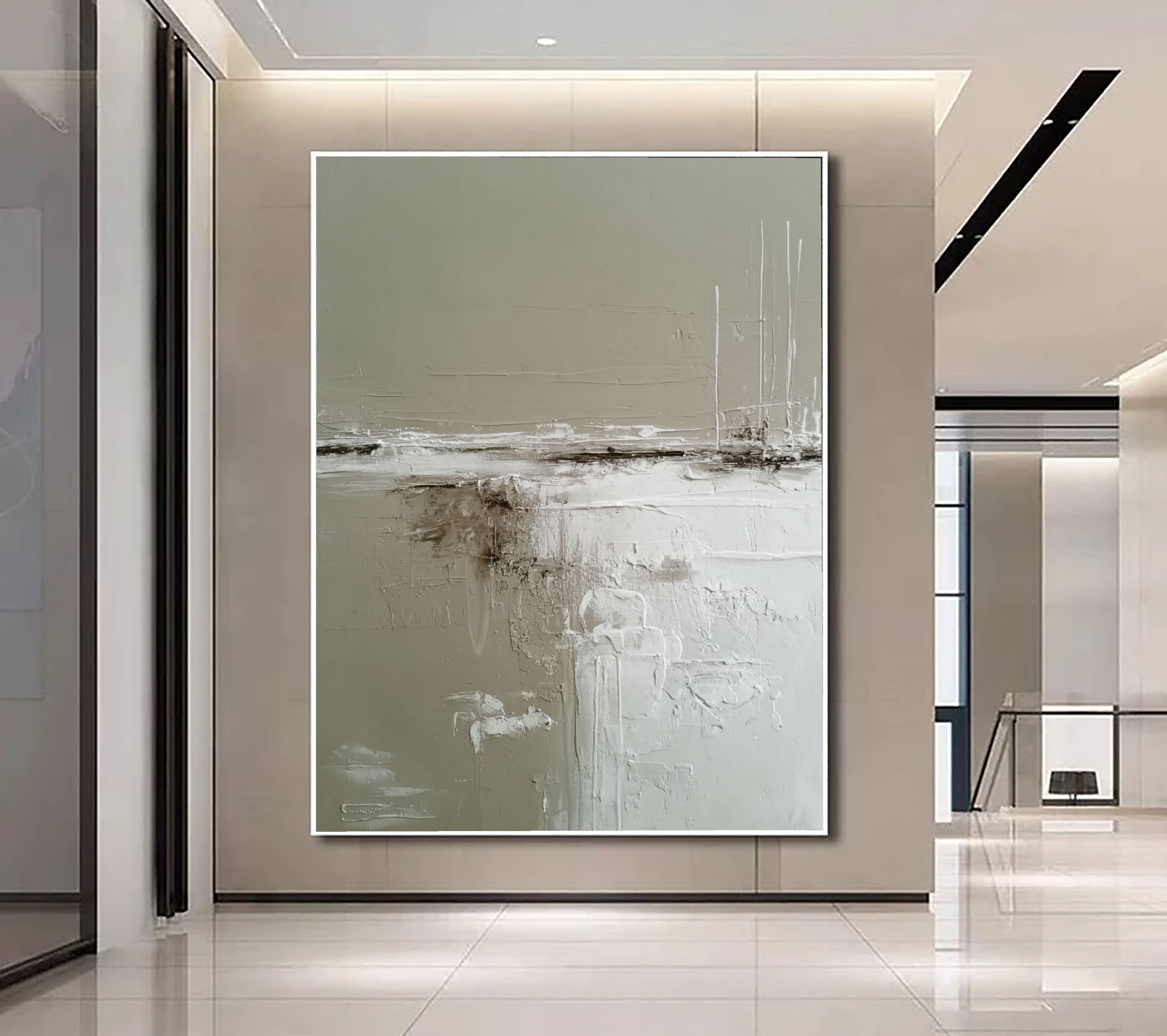 Textured Minimalist Horizon | Quiet Muted