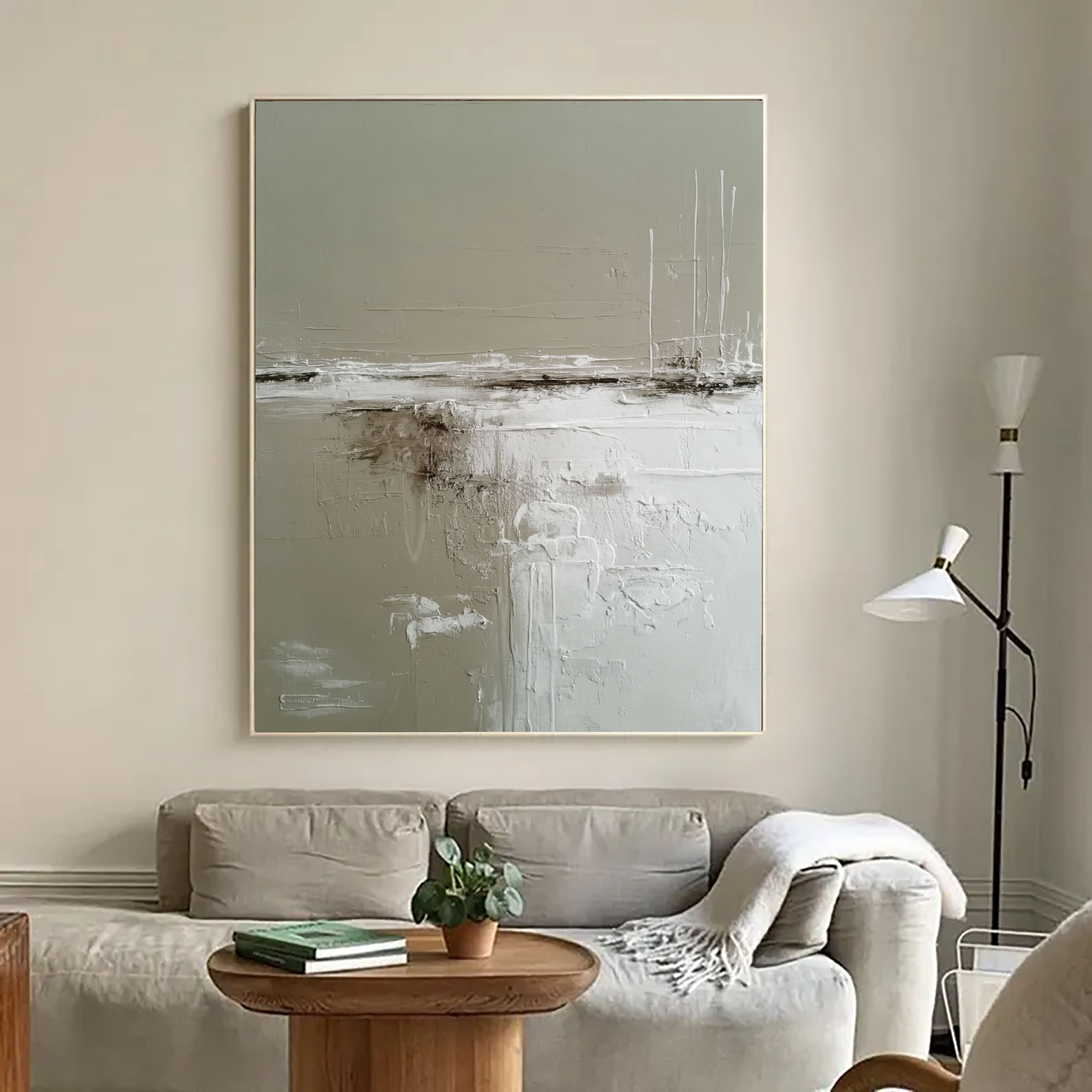 Textured Minimalist Horizon | Quiet Muted