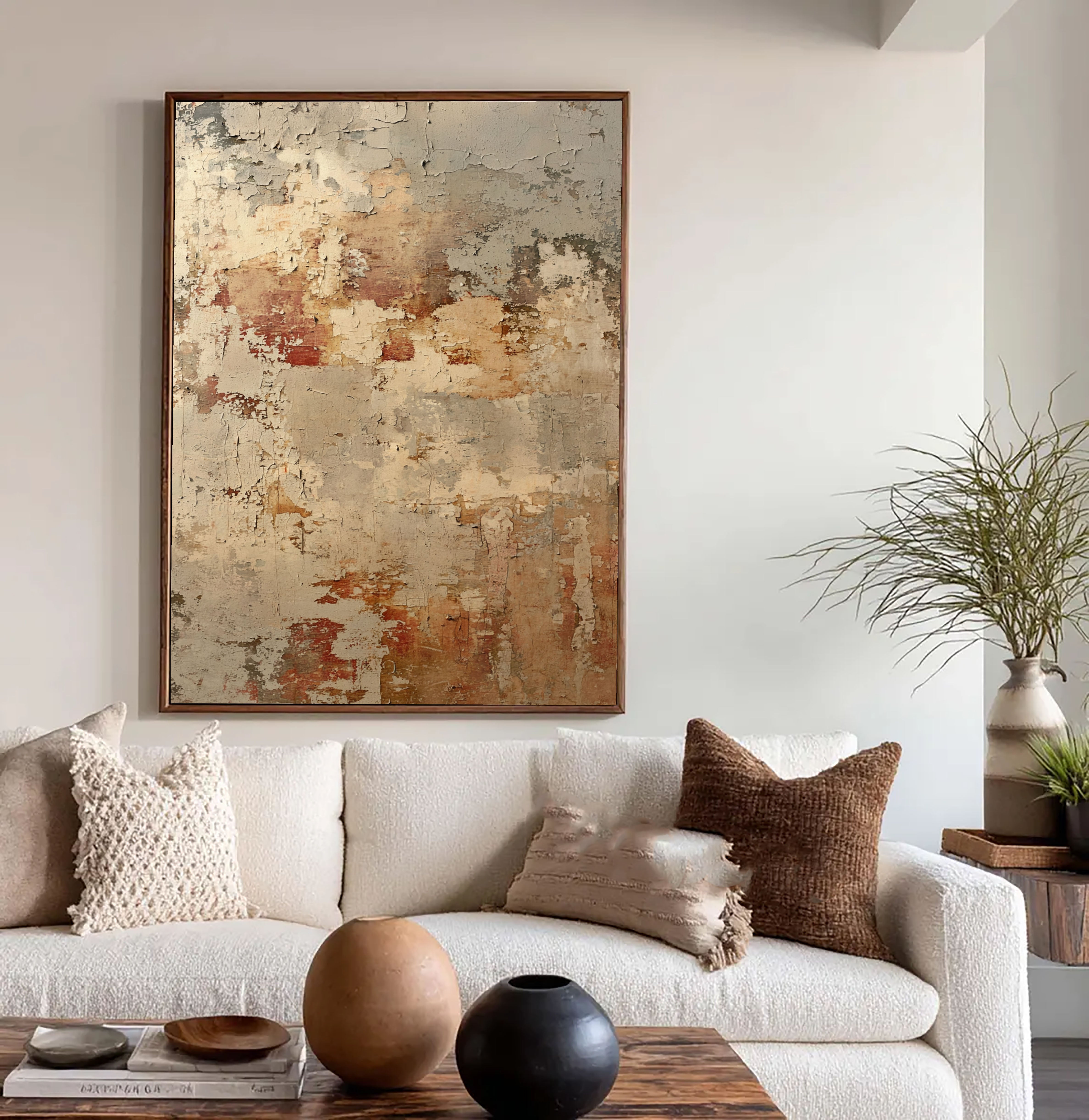 Textured Peeling Patina | Rustic Blush