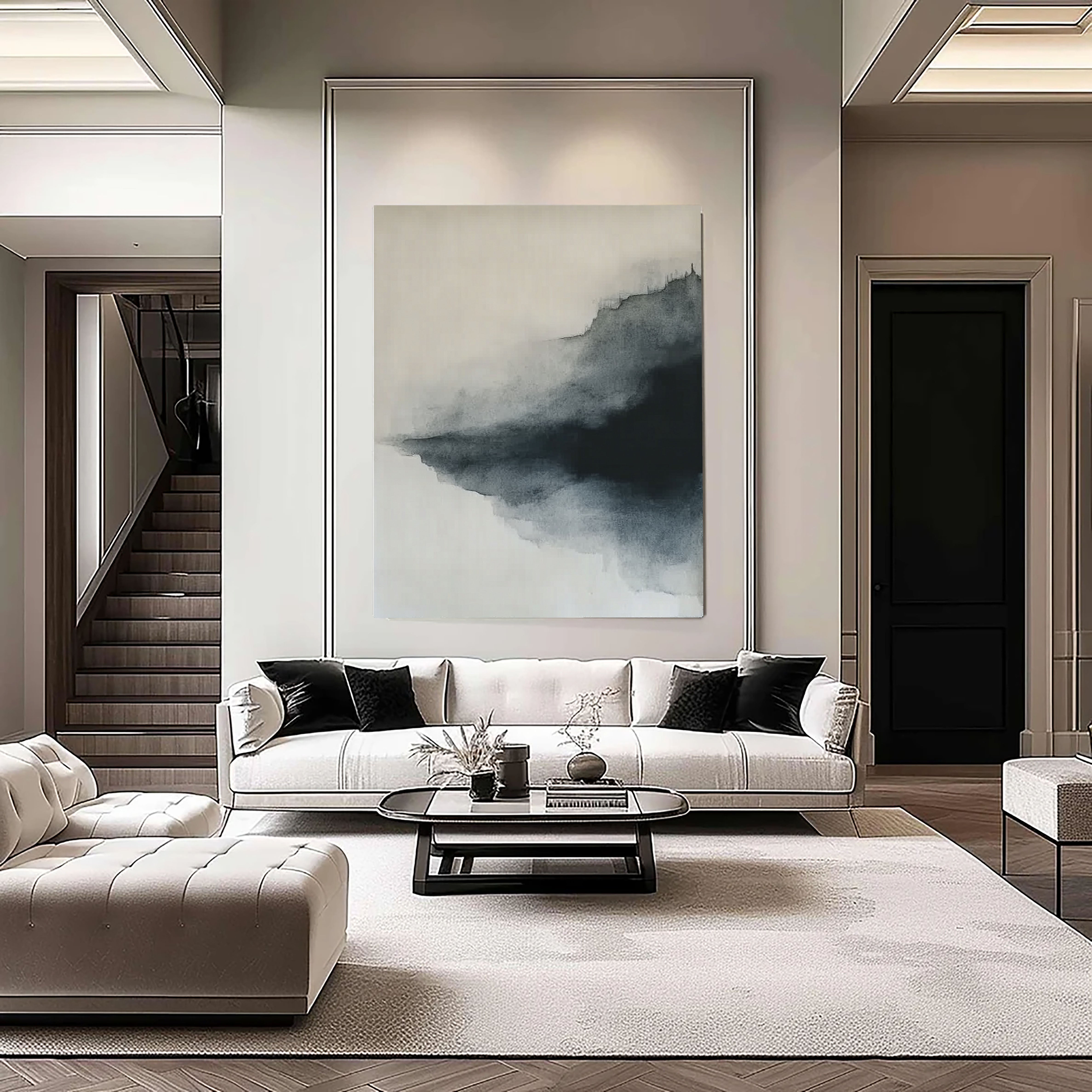 Atmospheric Monochrome Wash | Dark Horizon