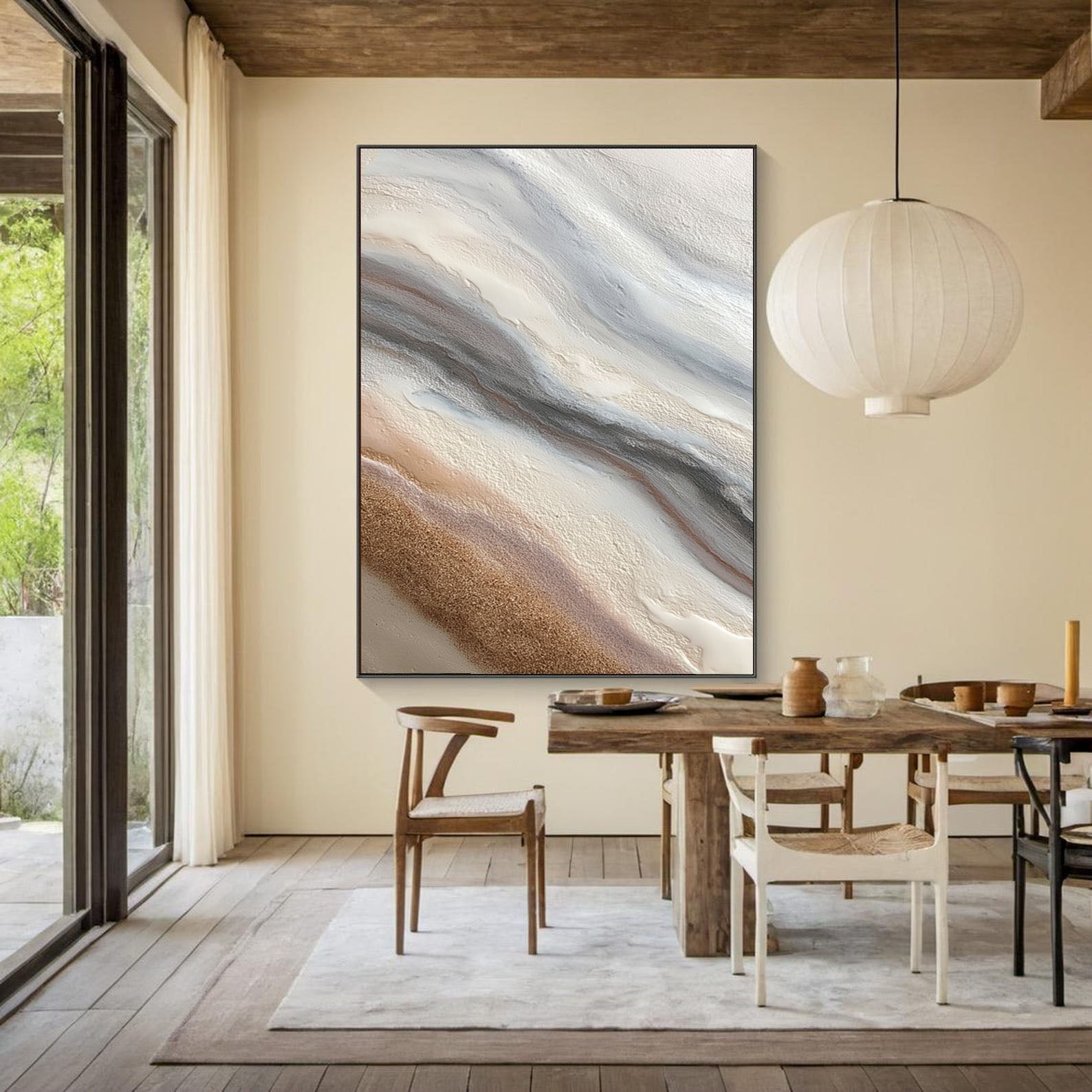 Textured Earth Tone Flow | Sandy Drift