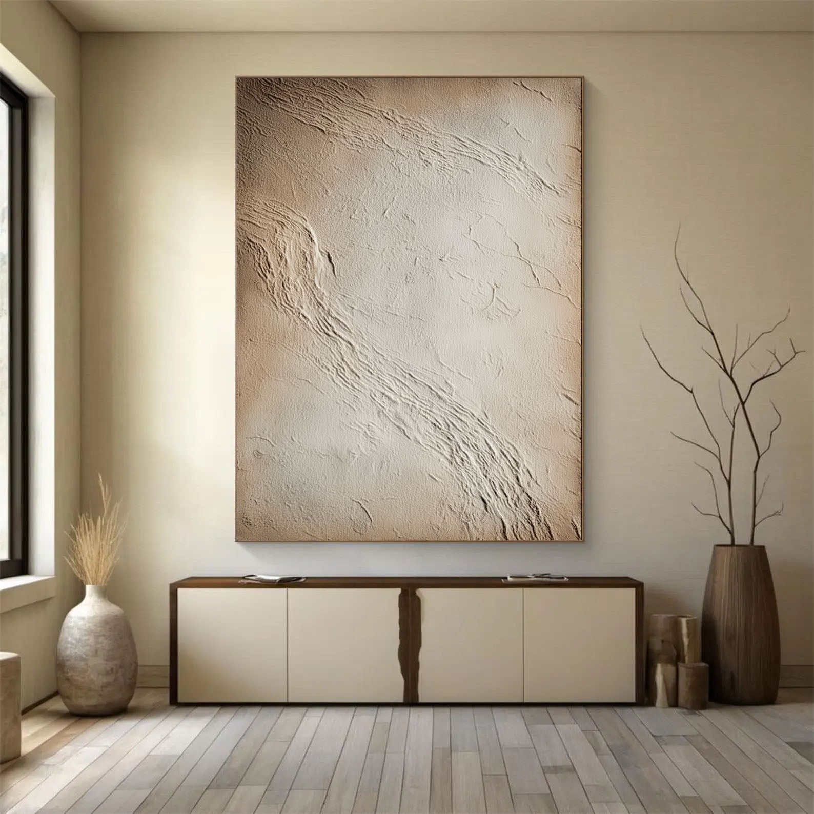 Textured Earthy Stucco | Neutral Drift