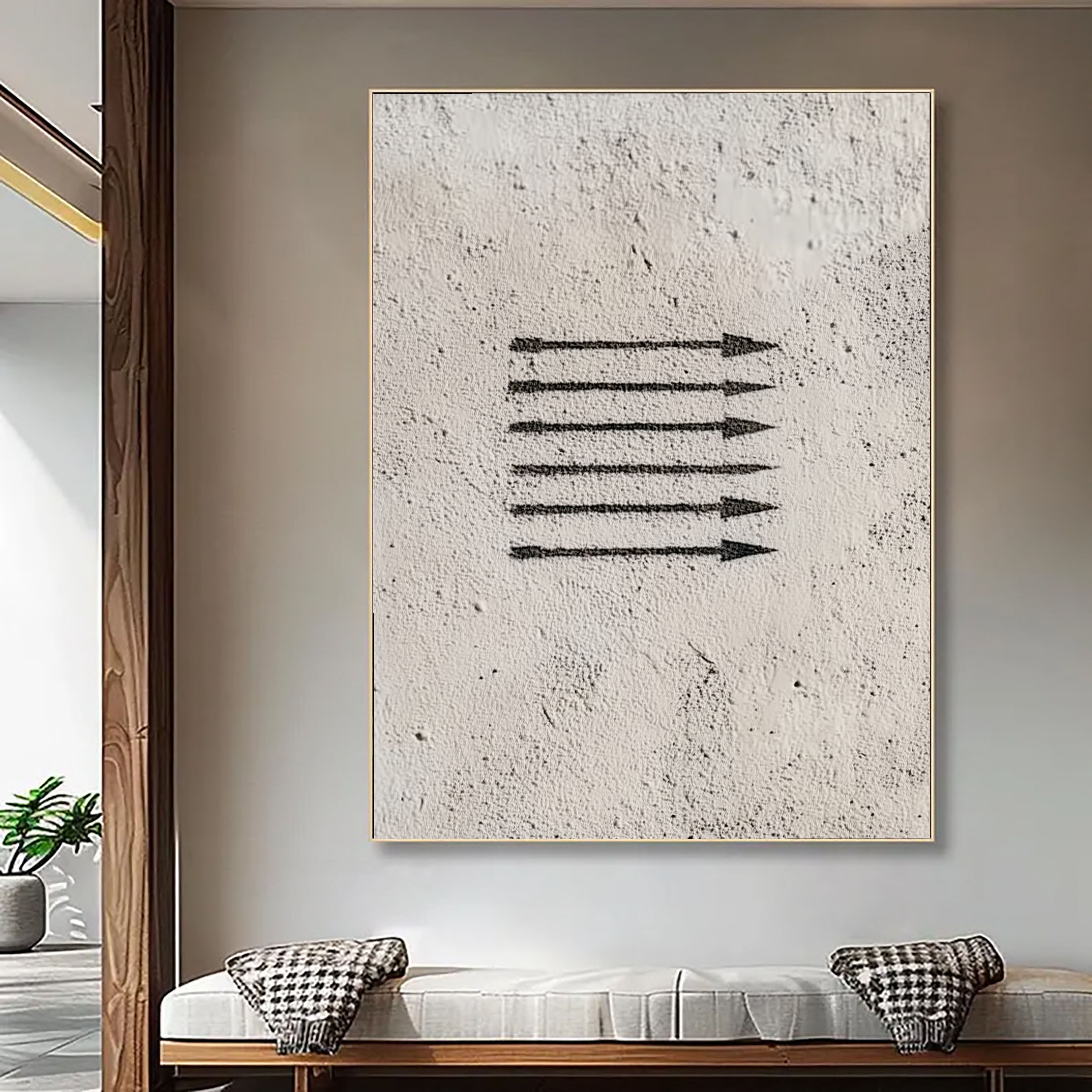 Minimalist Textured Arrows | Dark Pointers