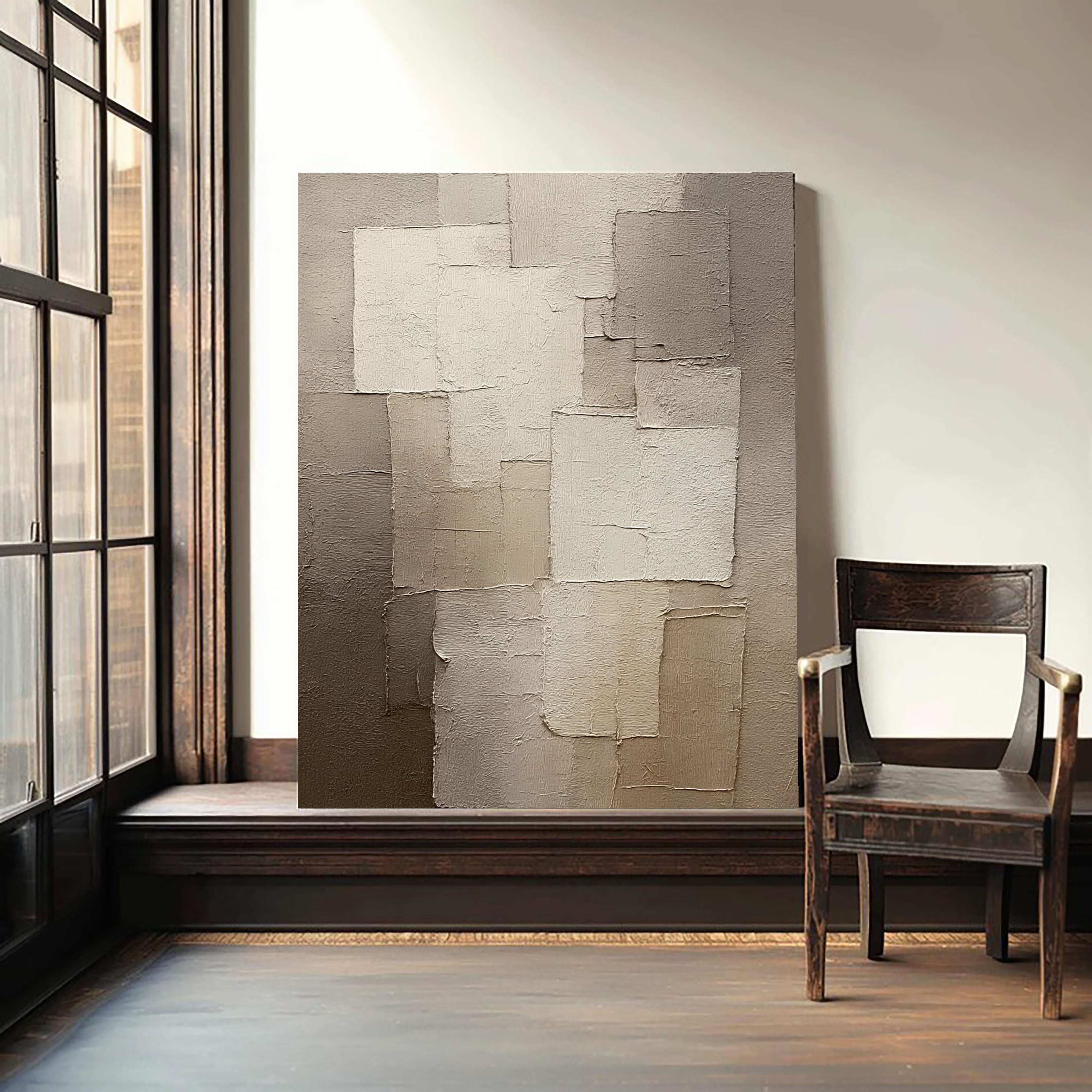 Textured Grisaille Opulence | Muted Panels