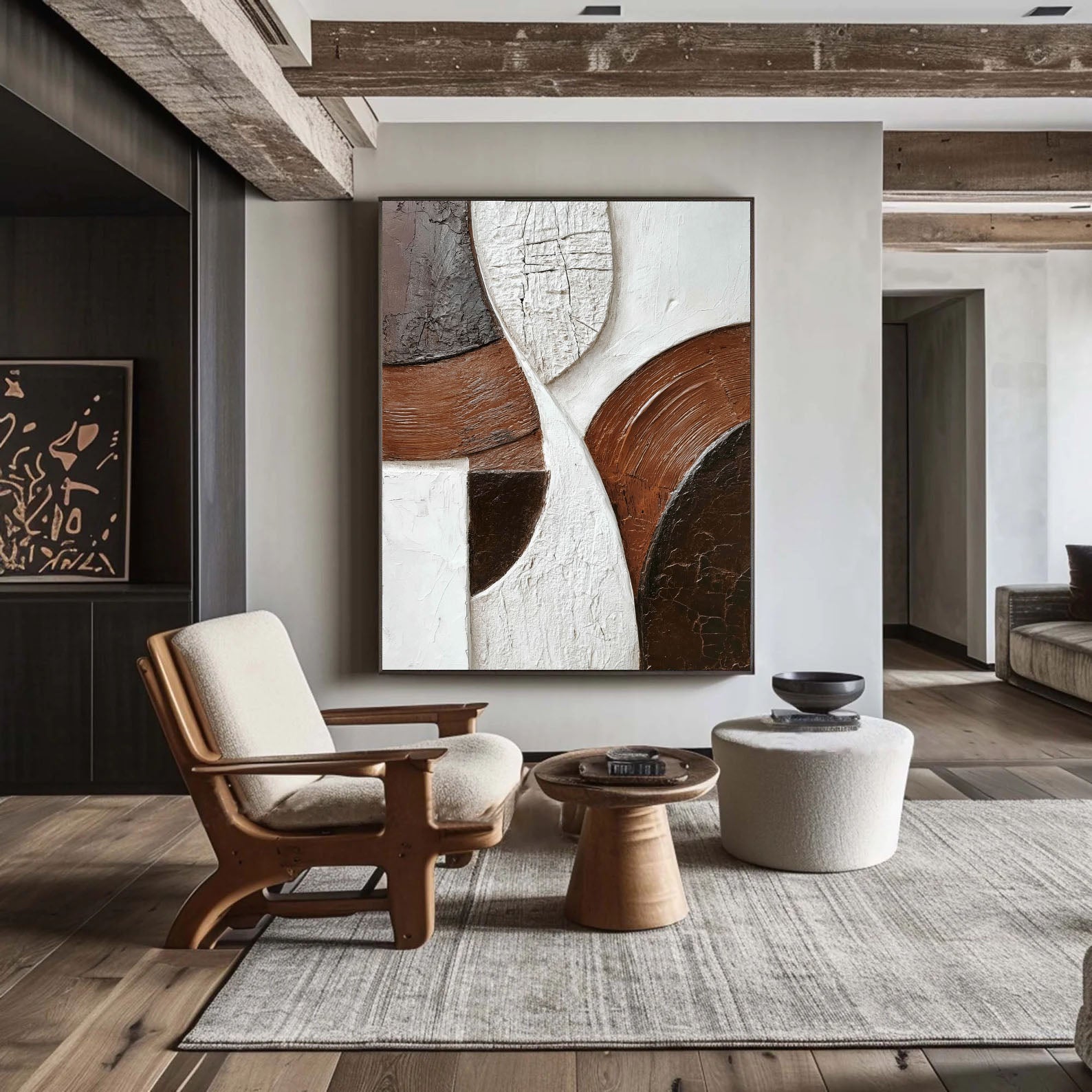 Textured Tectonic Opulence | Umber Panels