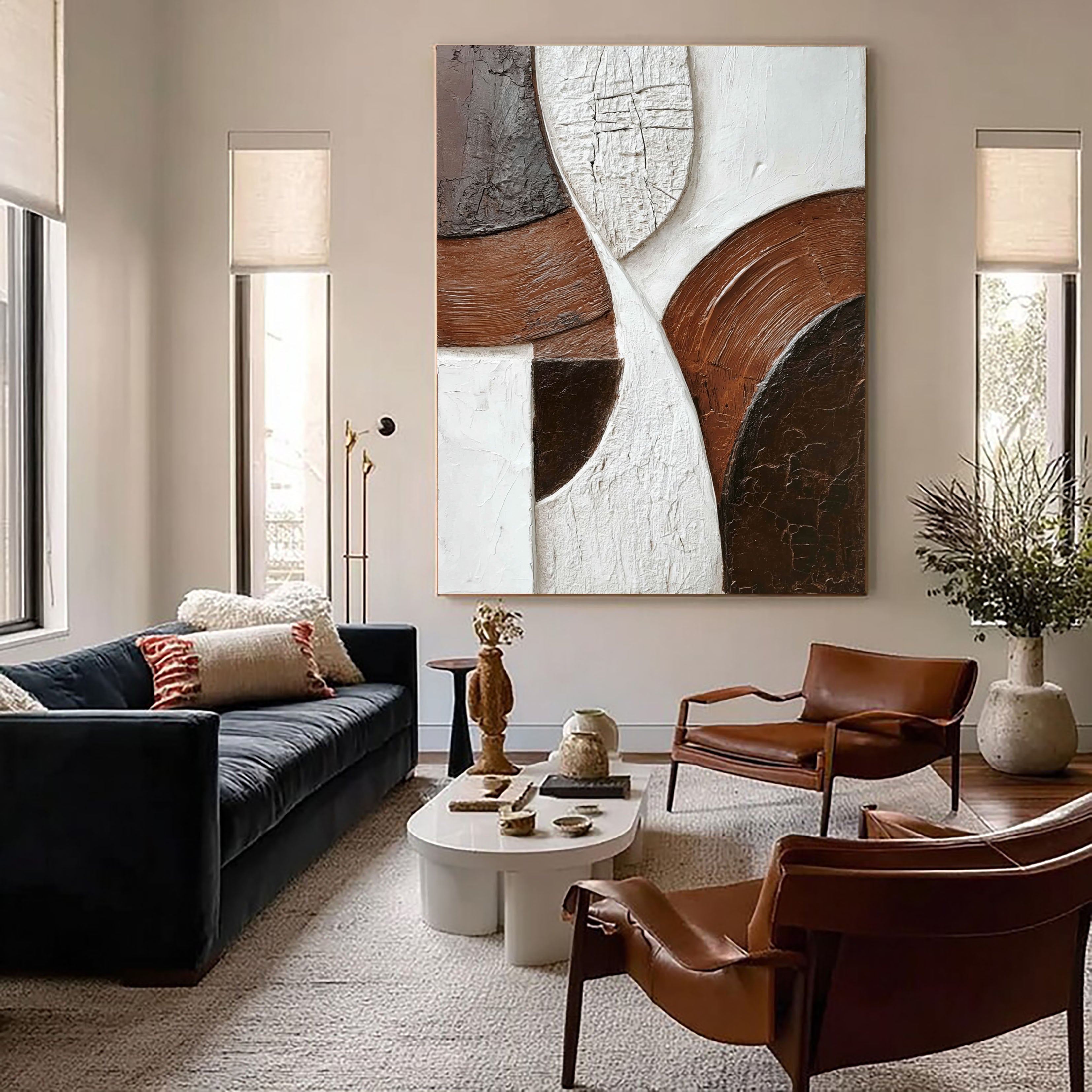 Textured Tectonic Opulence | Umber Panels