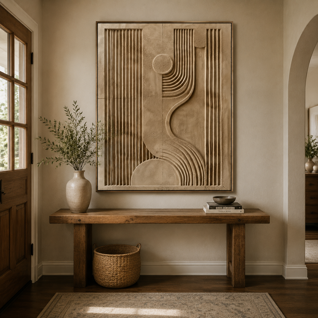 3D-Textured Art | Sandstone Wave Geometry