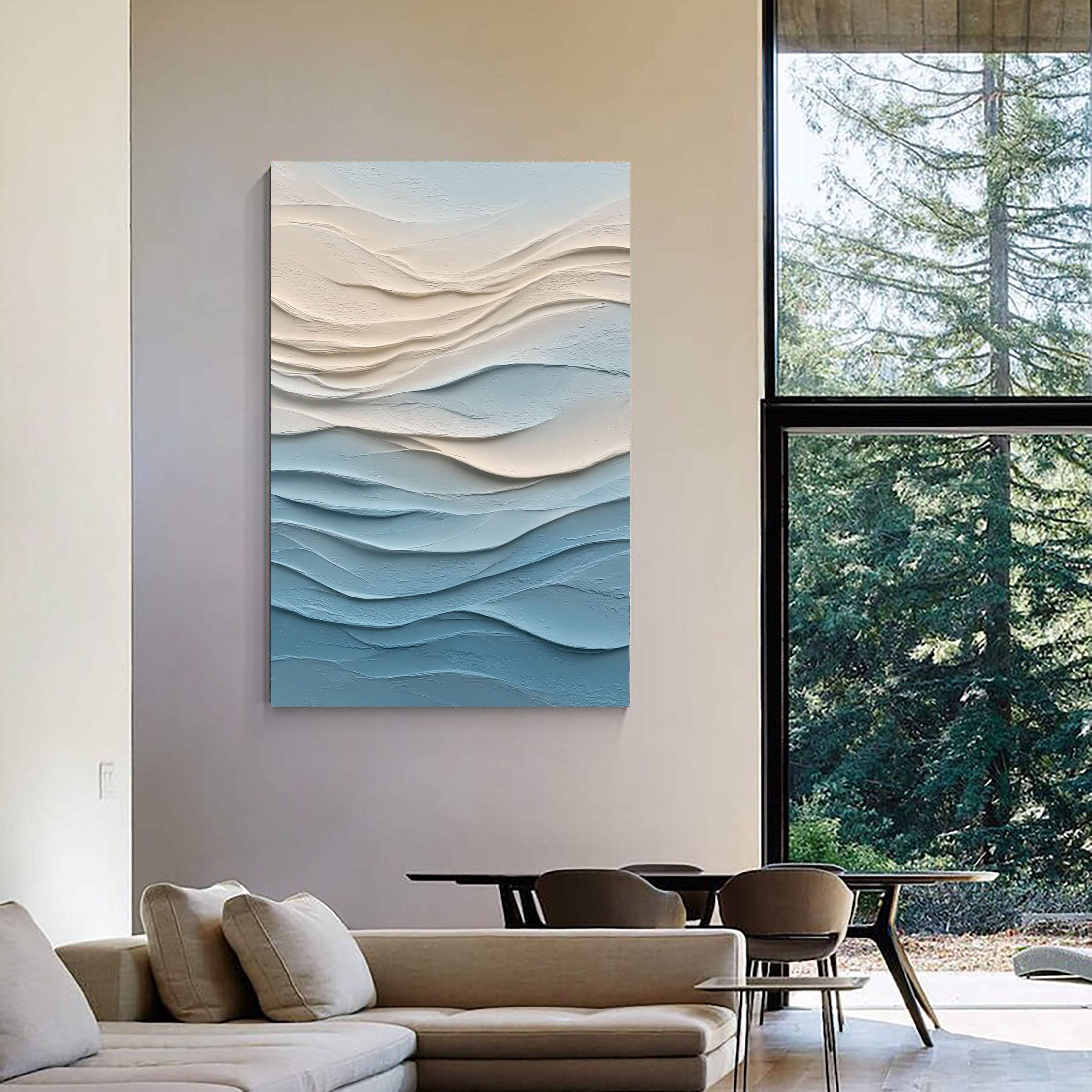 Textured Cyanaceous Opulence | Cerulean Swells