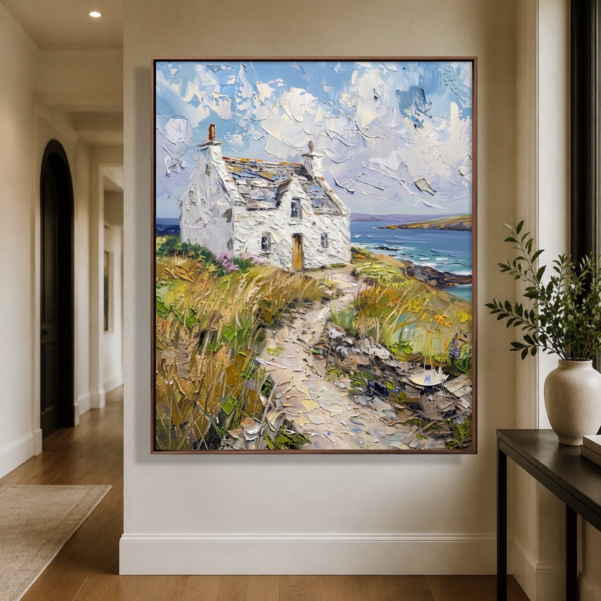 Coastal & Ocean Art｜Cliffside Wind Cottage