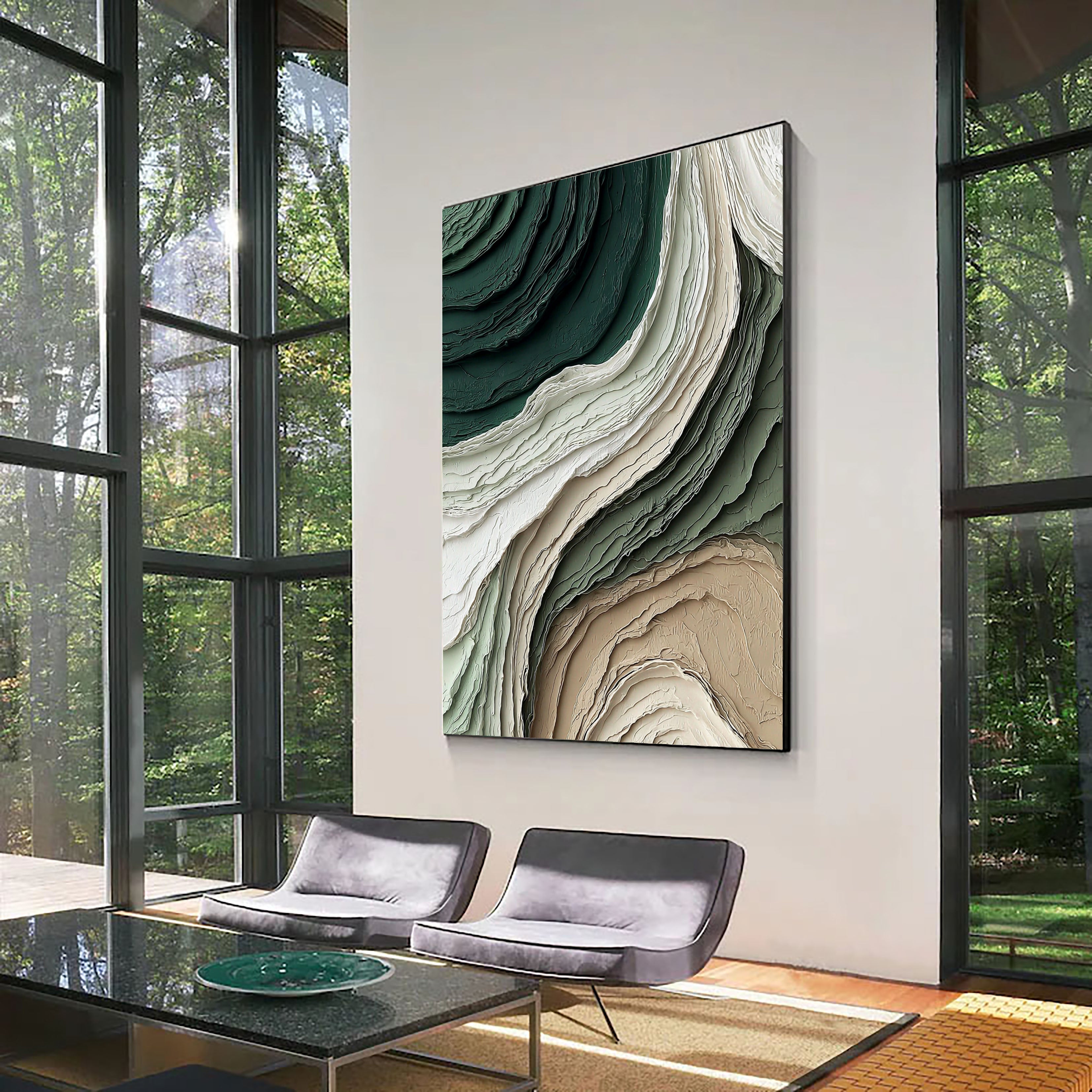 Textured Viridigenous Opulence | Verdant Strata