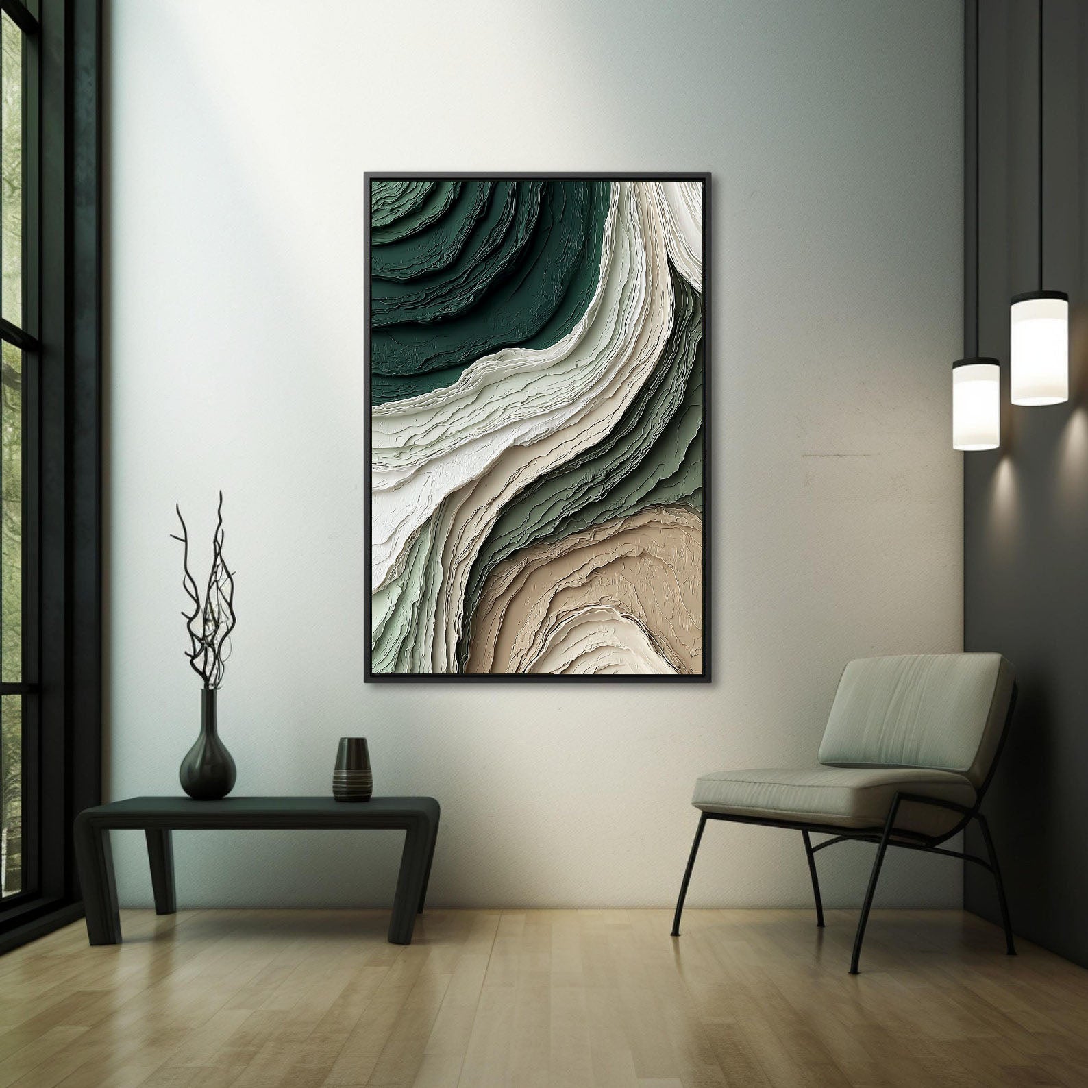 Textured Viridigenous Opulence | Verdant Strata