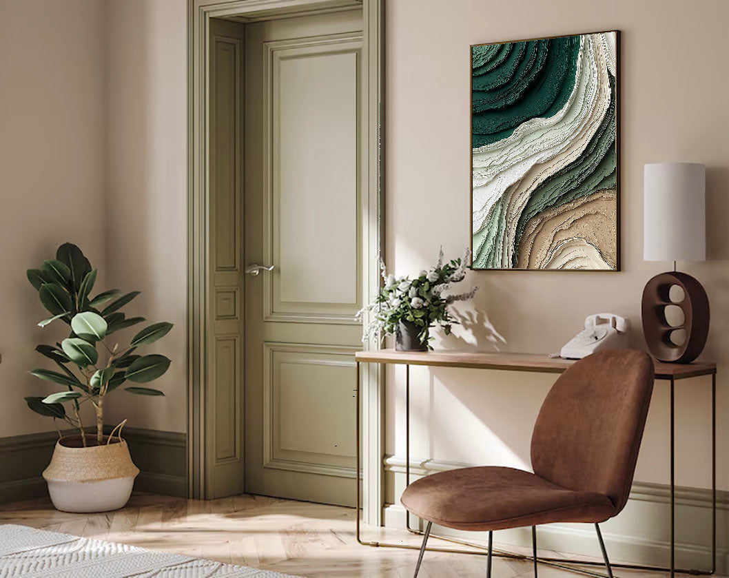 Textured Viridigenous Opulence | Verdant Strata