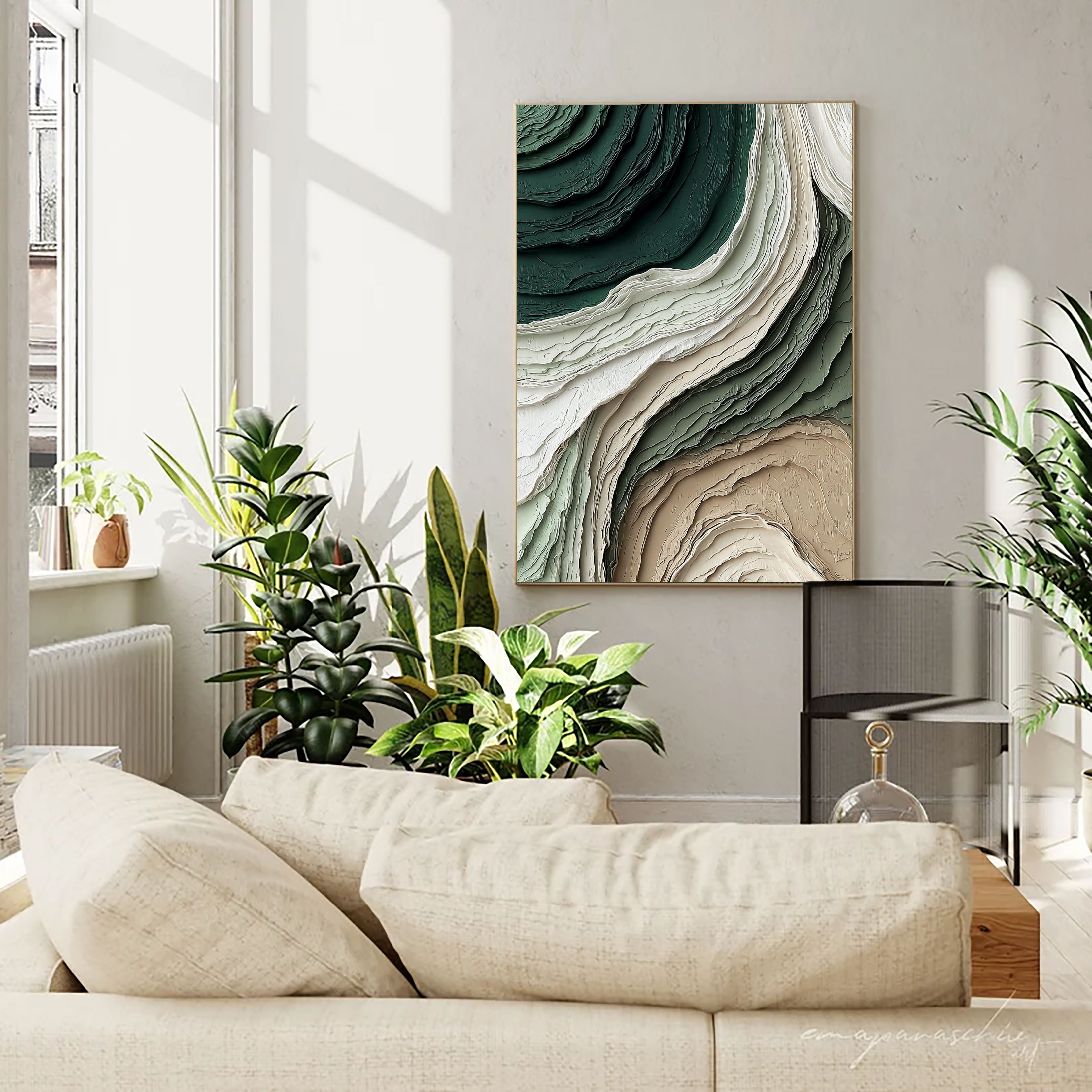 Textured Viridigenous Opulence | Verdant Strata