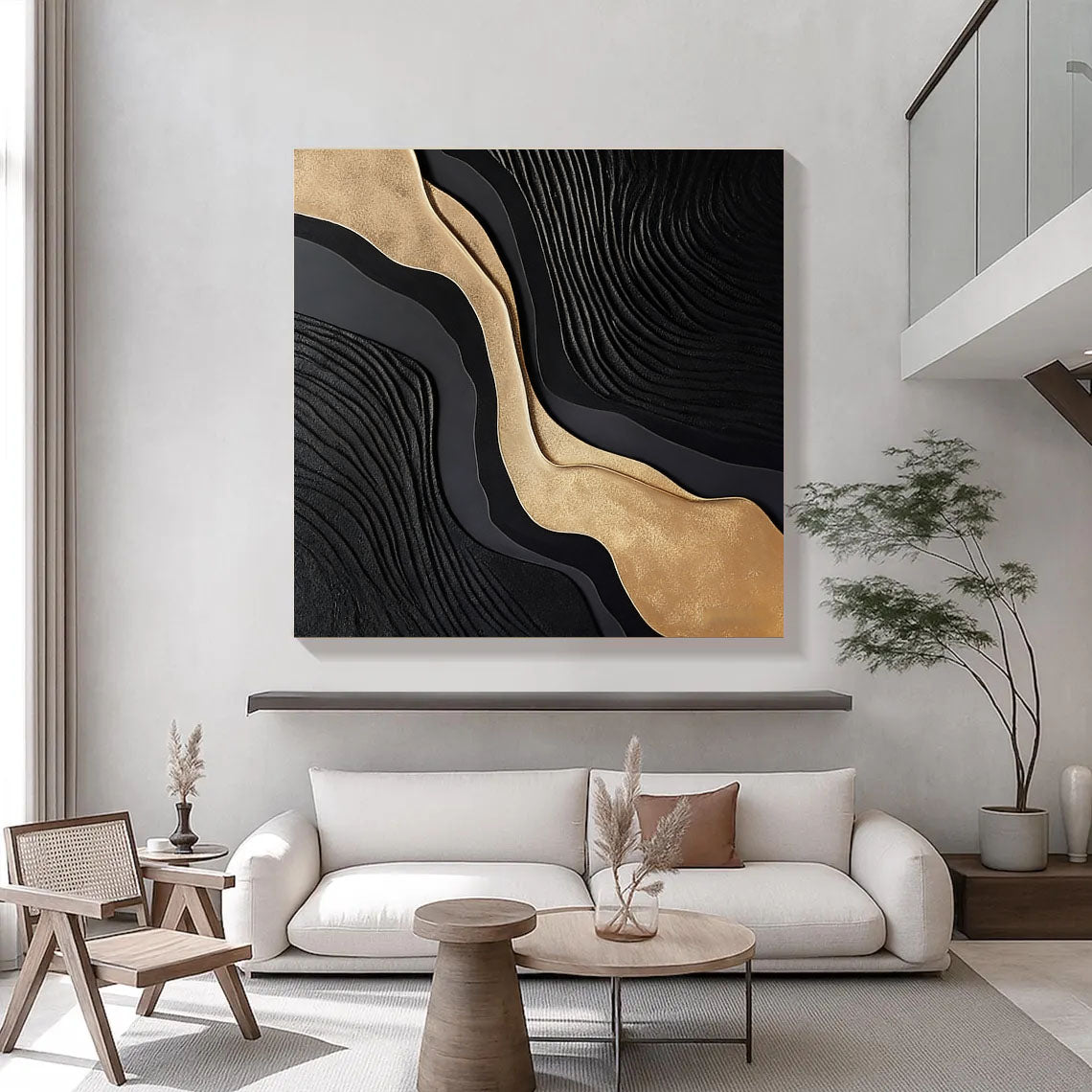 Layered Gilded Currents | Obsidian Flow