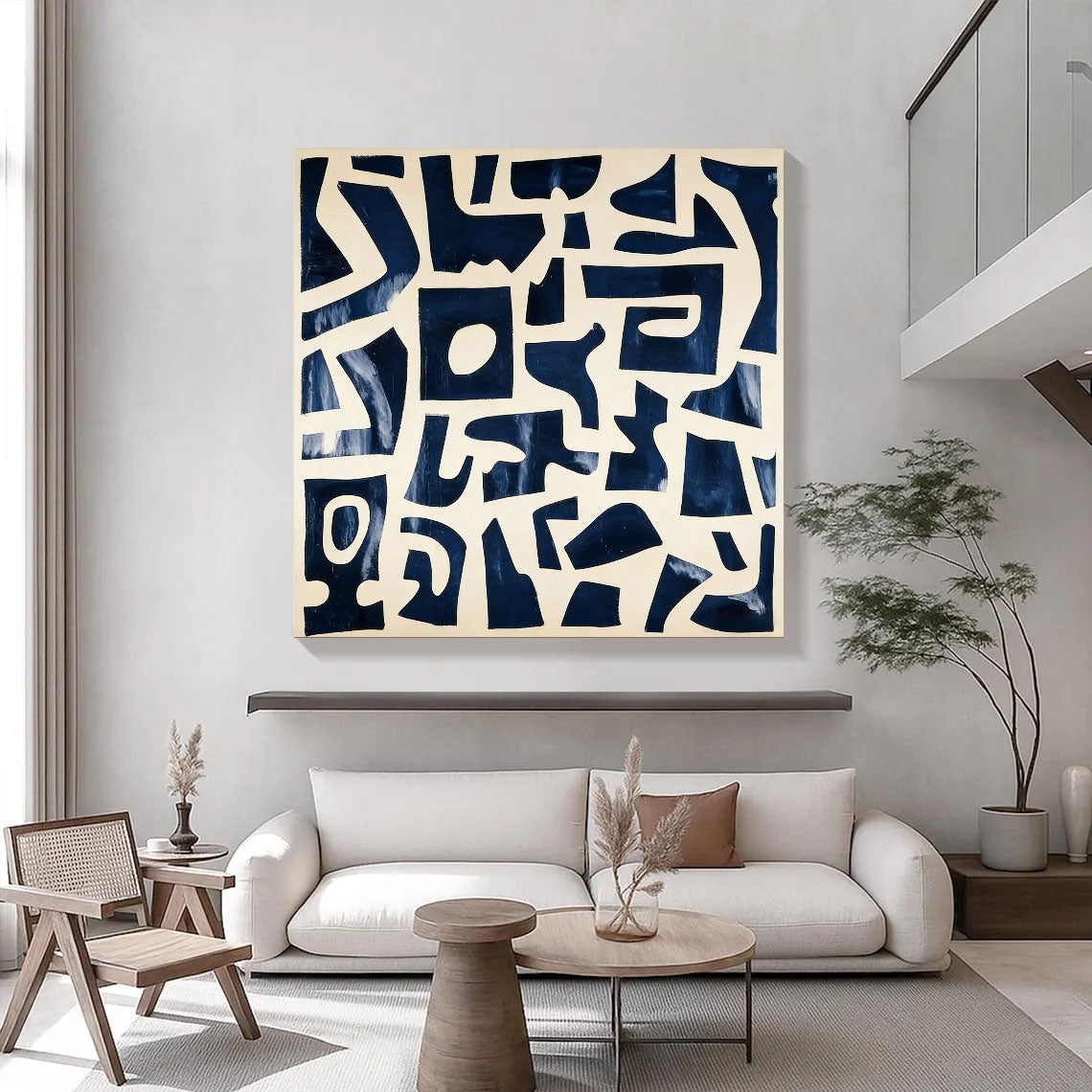 Bold Geometric Rhythm | Indigo Maze