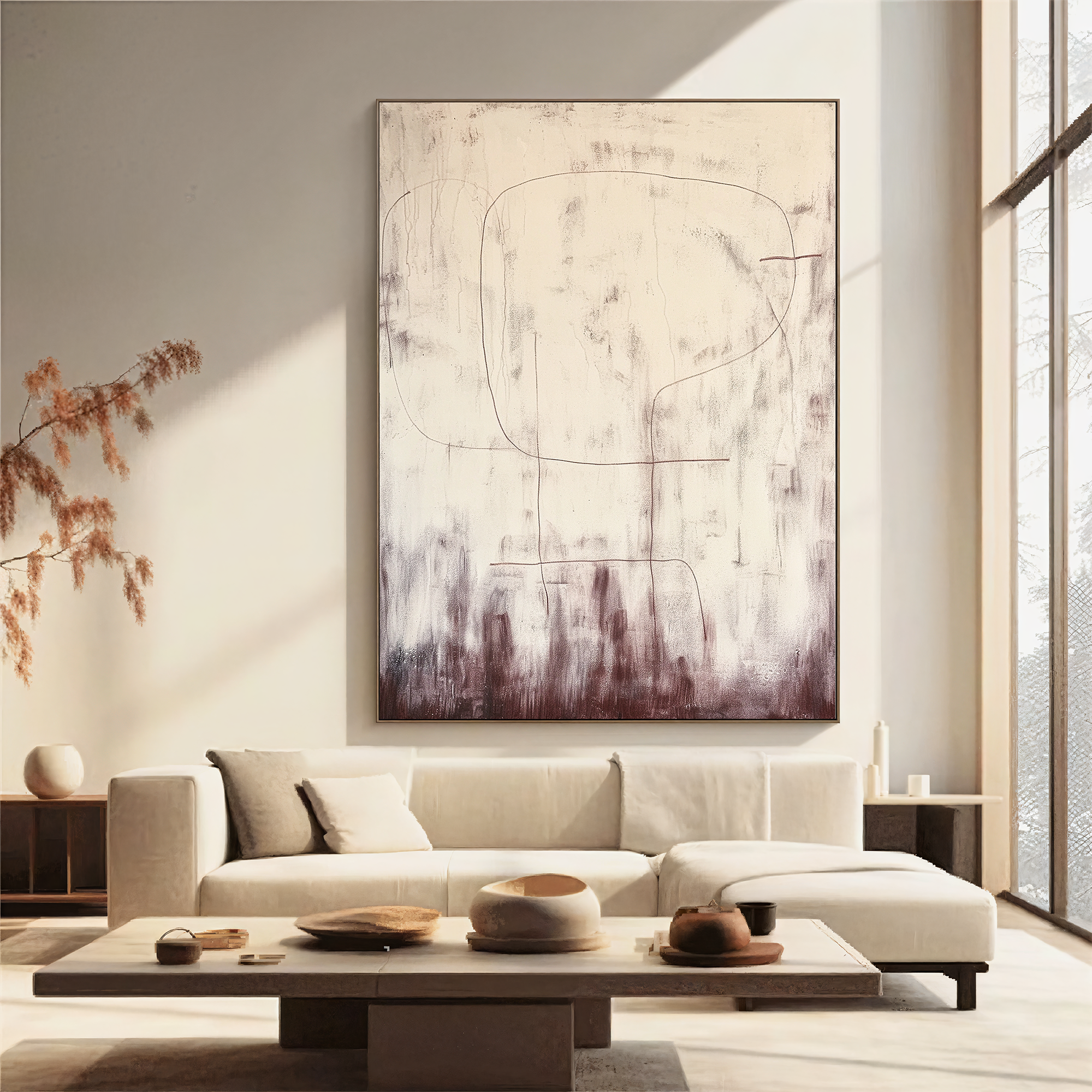 Textured Line Serenity | Beige Plum