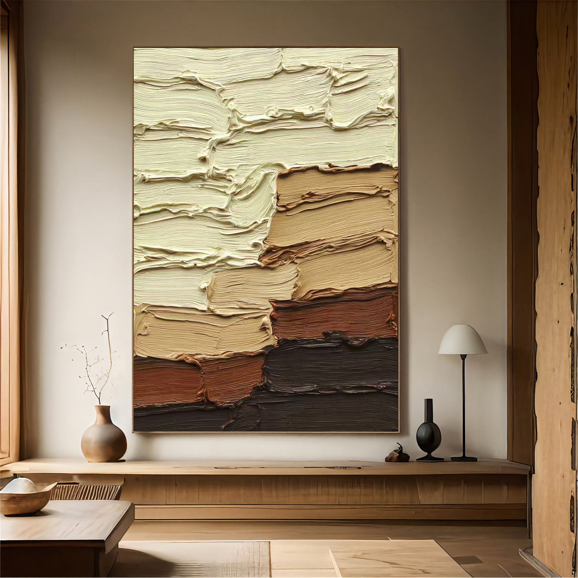 Textured Impasto Warmth | Earthy Hues