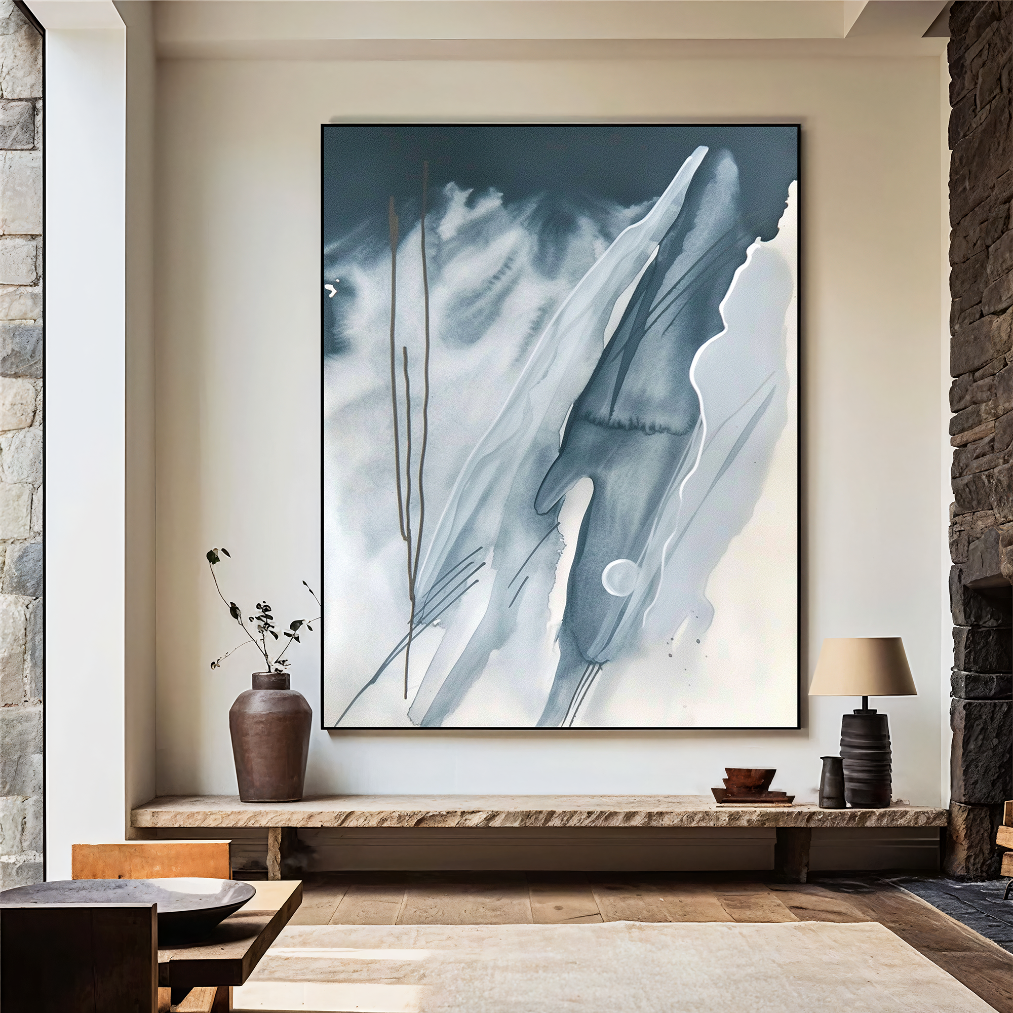 Textured Ink Serenity | Blue Grey