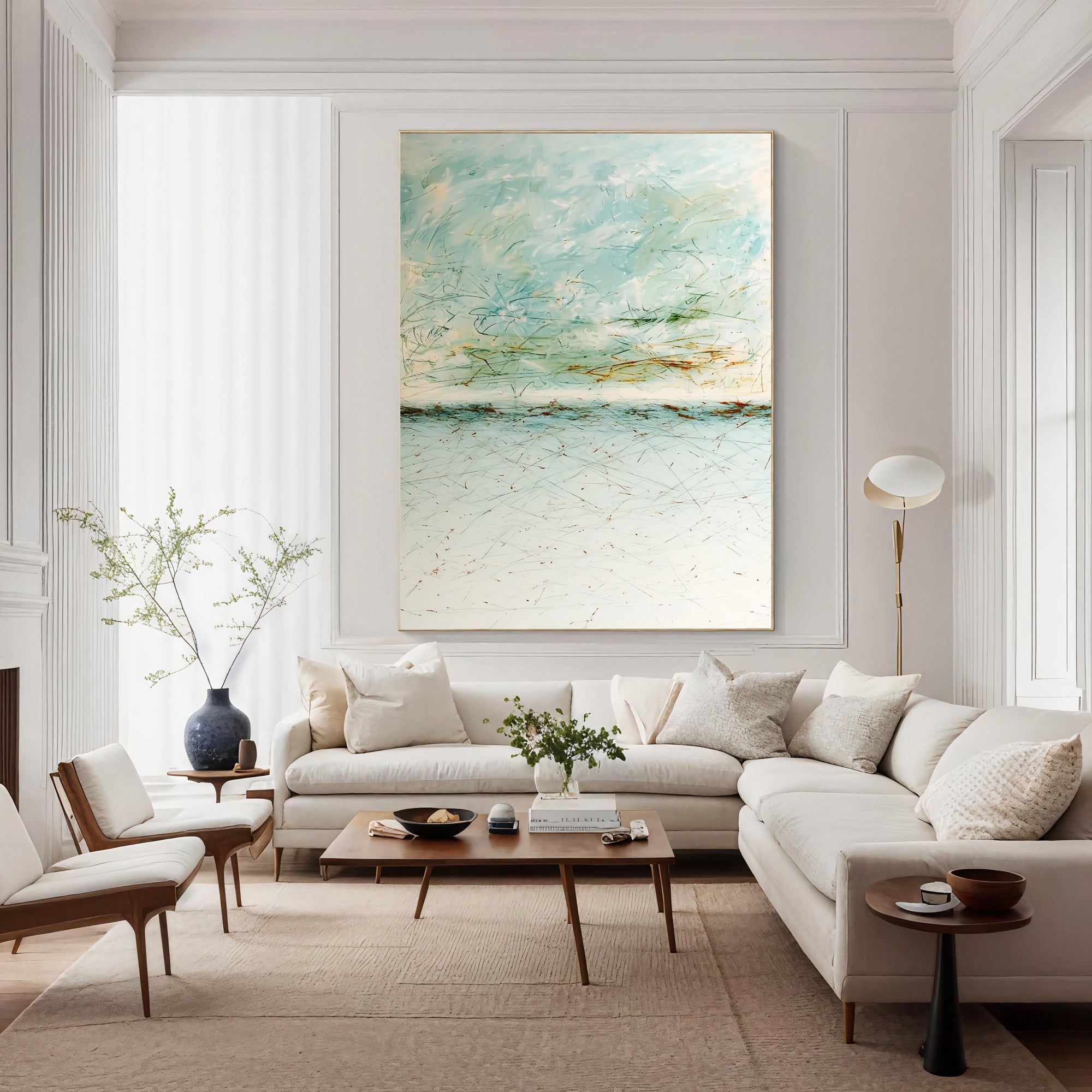 Textured Airy Waterscape | Soft Hues