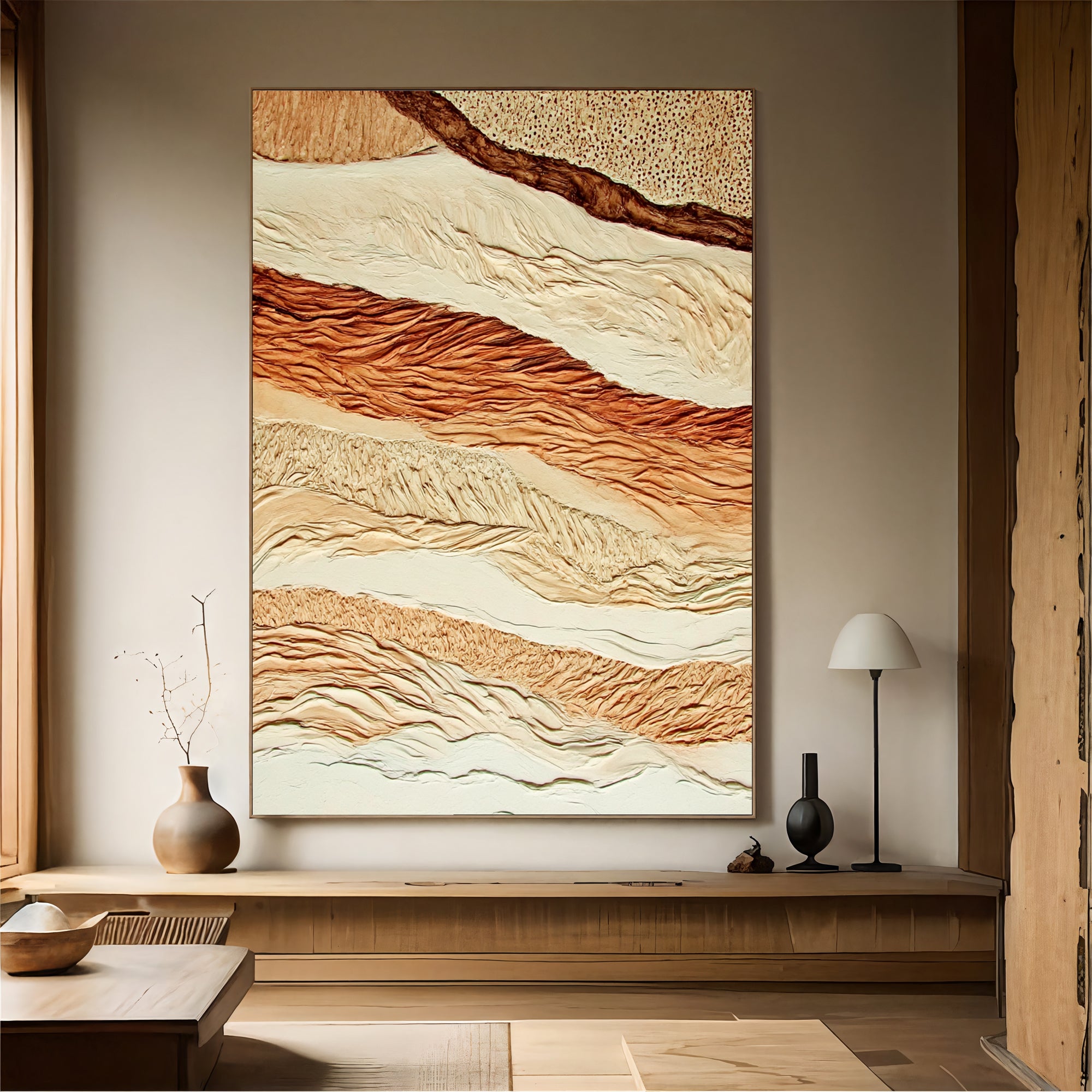 Textured Layered Terrain | Earthy Gradients