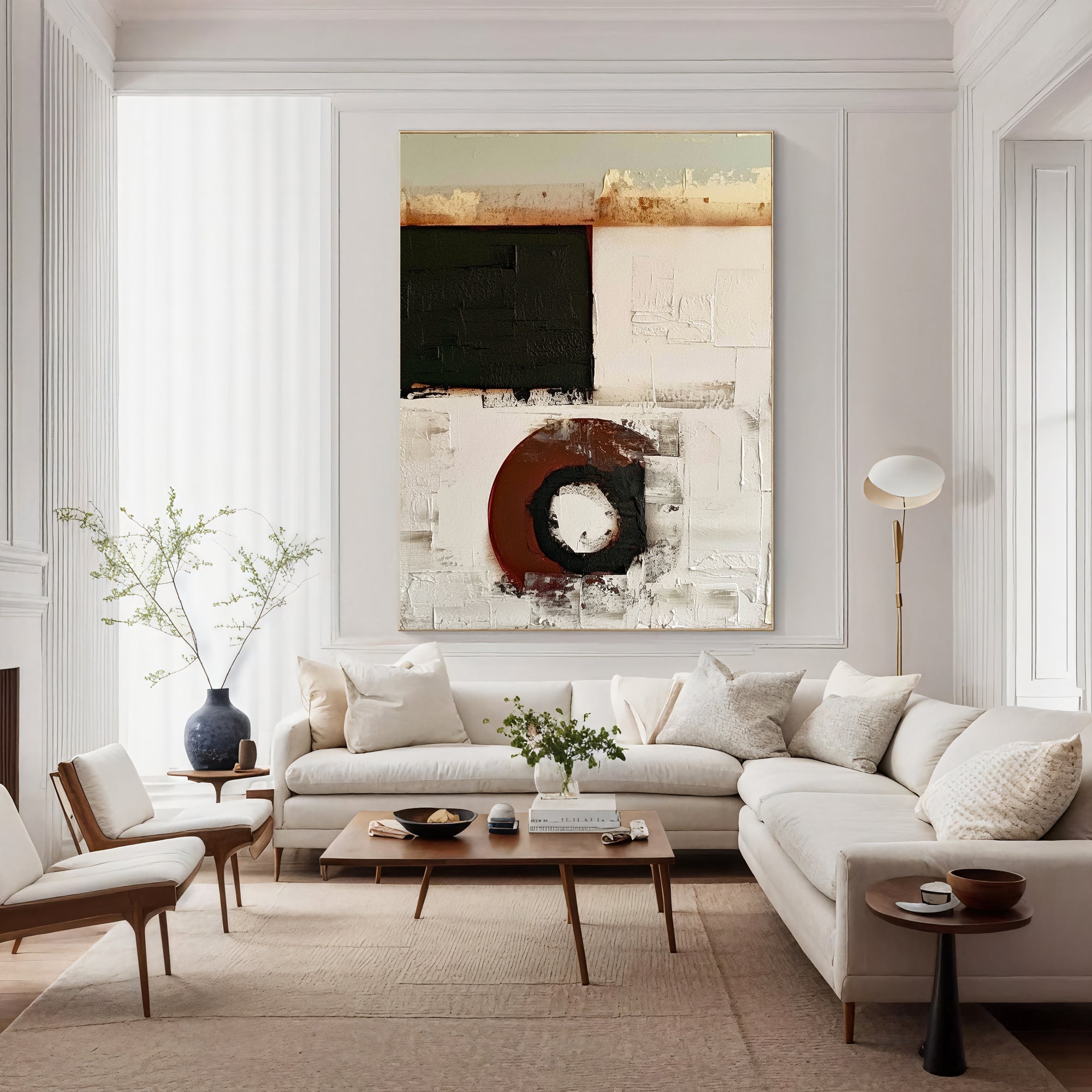 Textured Geometric Depth | Rust Fusion