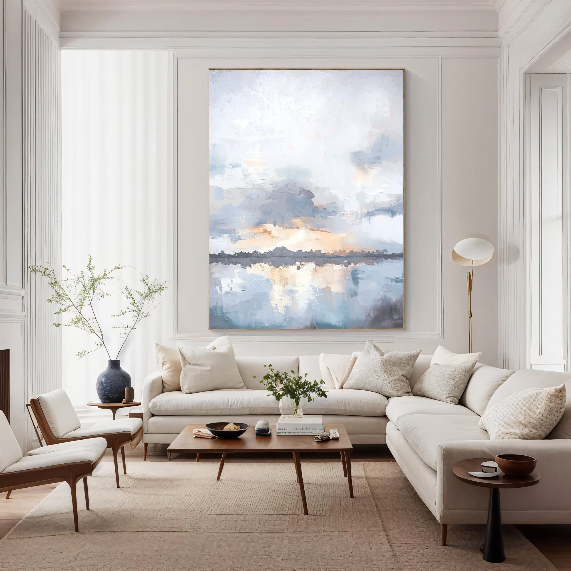 Textured Misty Horizon | Soft Reflections