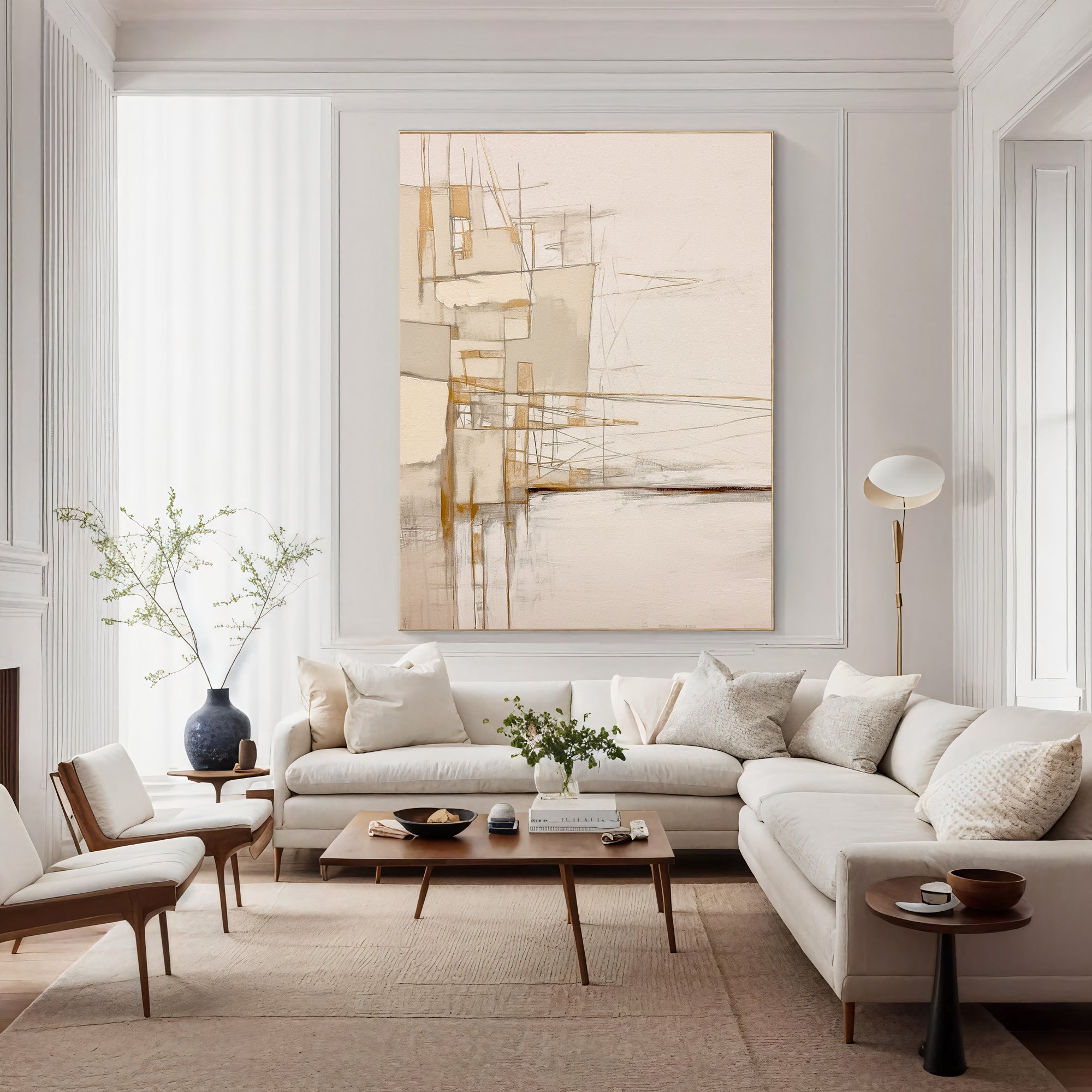 Textured Architectural Elegance | Beige Hues