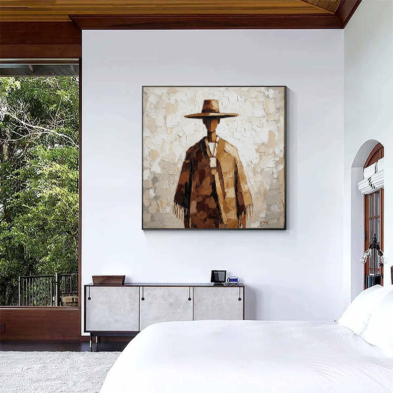 Textured Cloaked Silhouette | Earth Palette