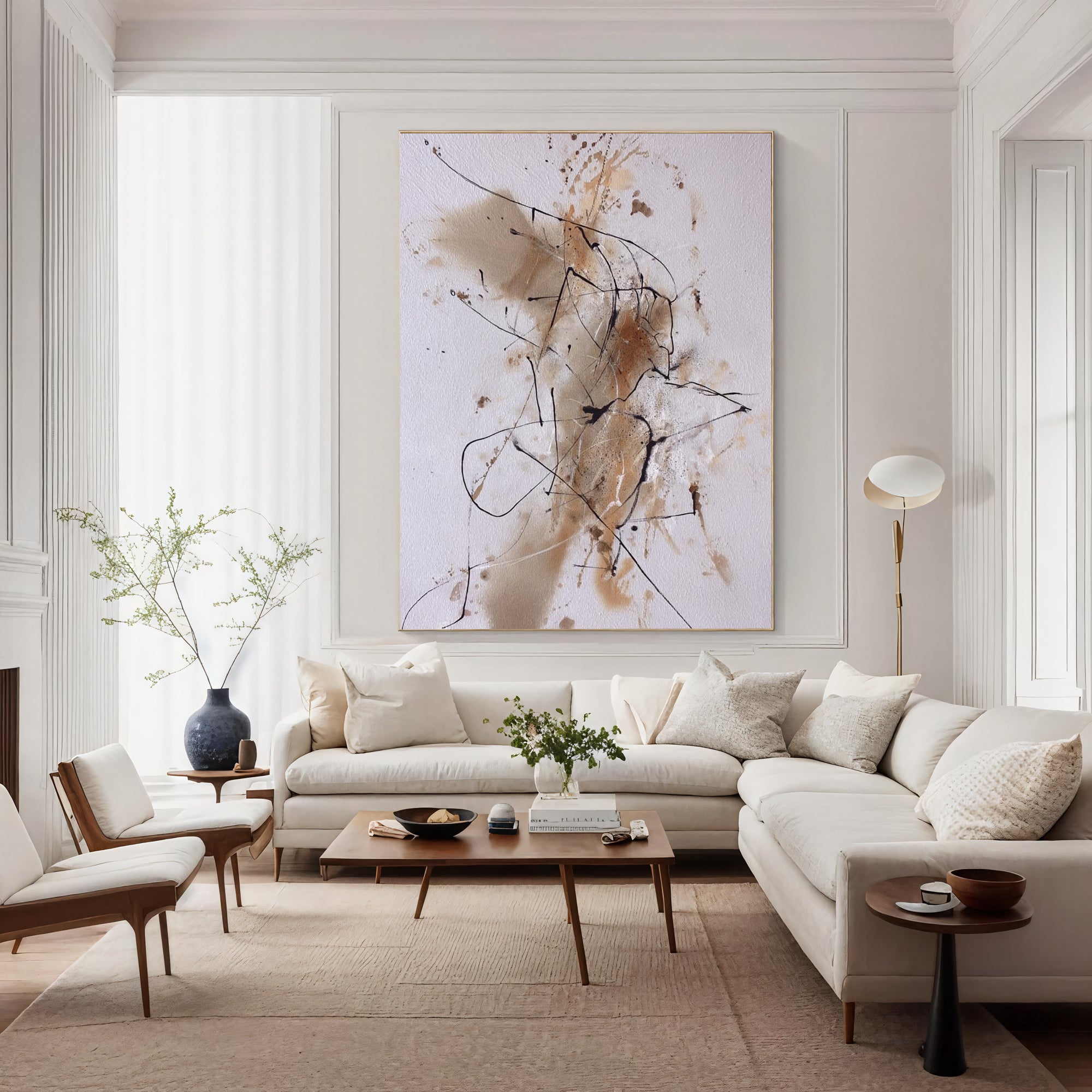 Textured Abstract Allure | Warm Strokes