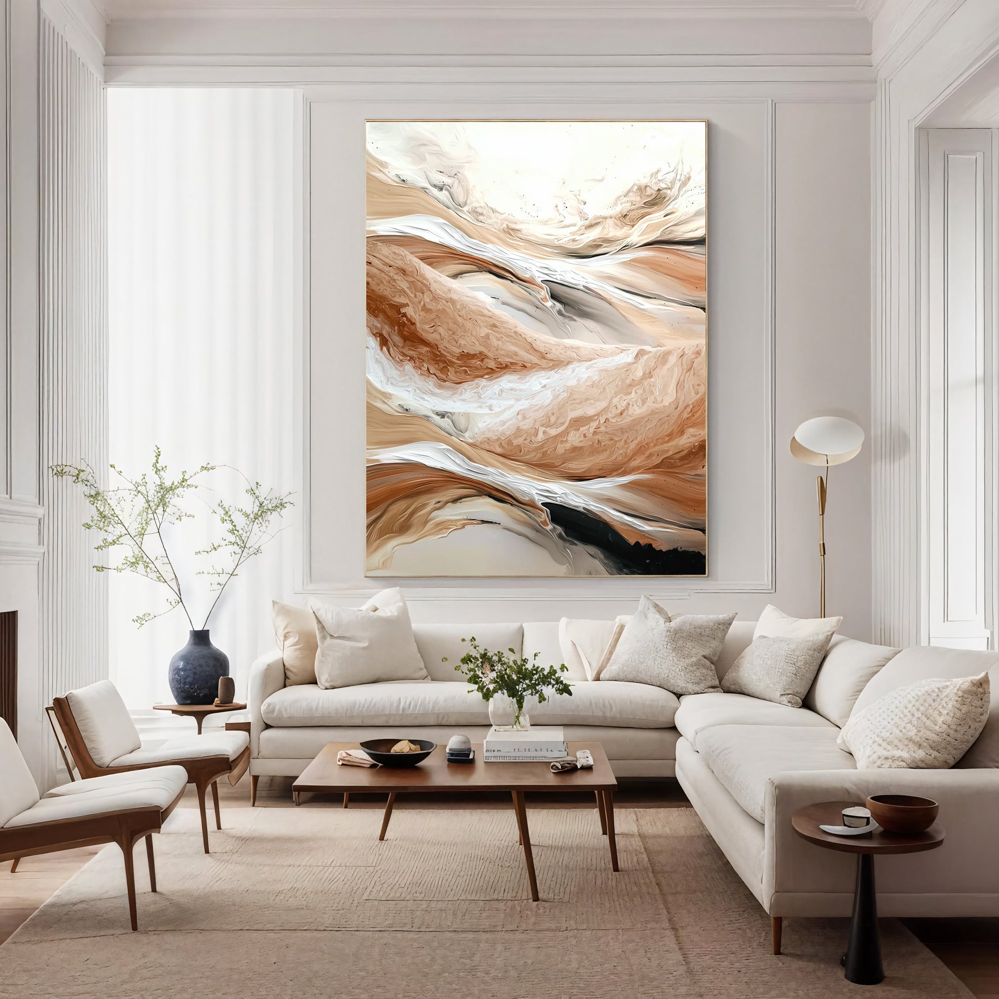 Textured Earthy Swirls | Warm Hues