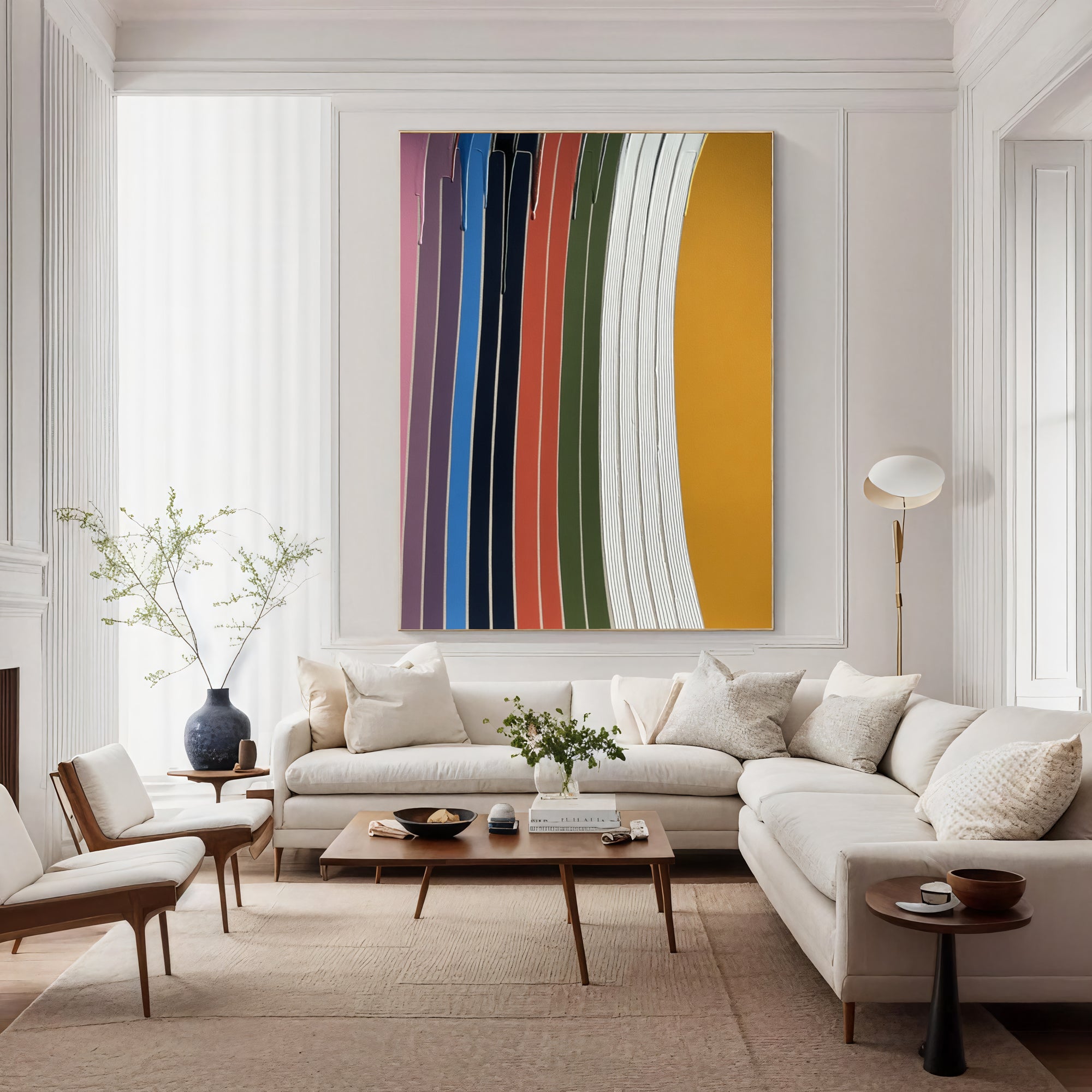Textured Vibrant Stripes | Bold Hues