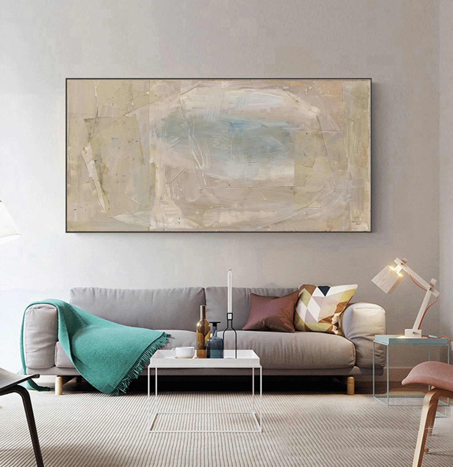 Layered Neutral Serenity | Soft Blue Hues