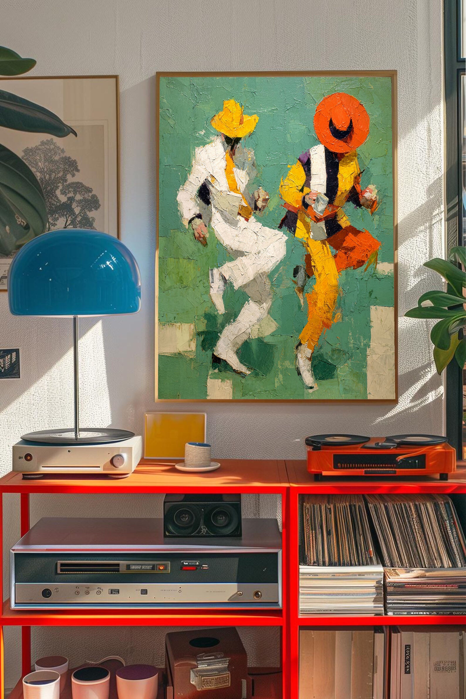 Dancing Cowboys Art | Textured Energy