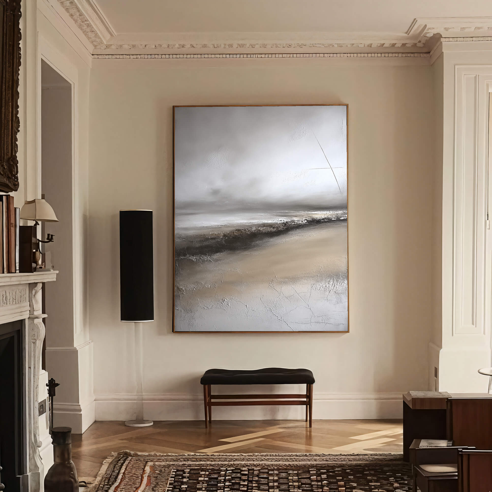 Textured Misty Shore | Neutral Palette