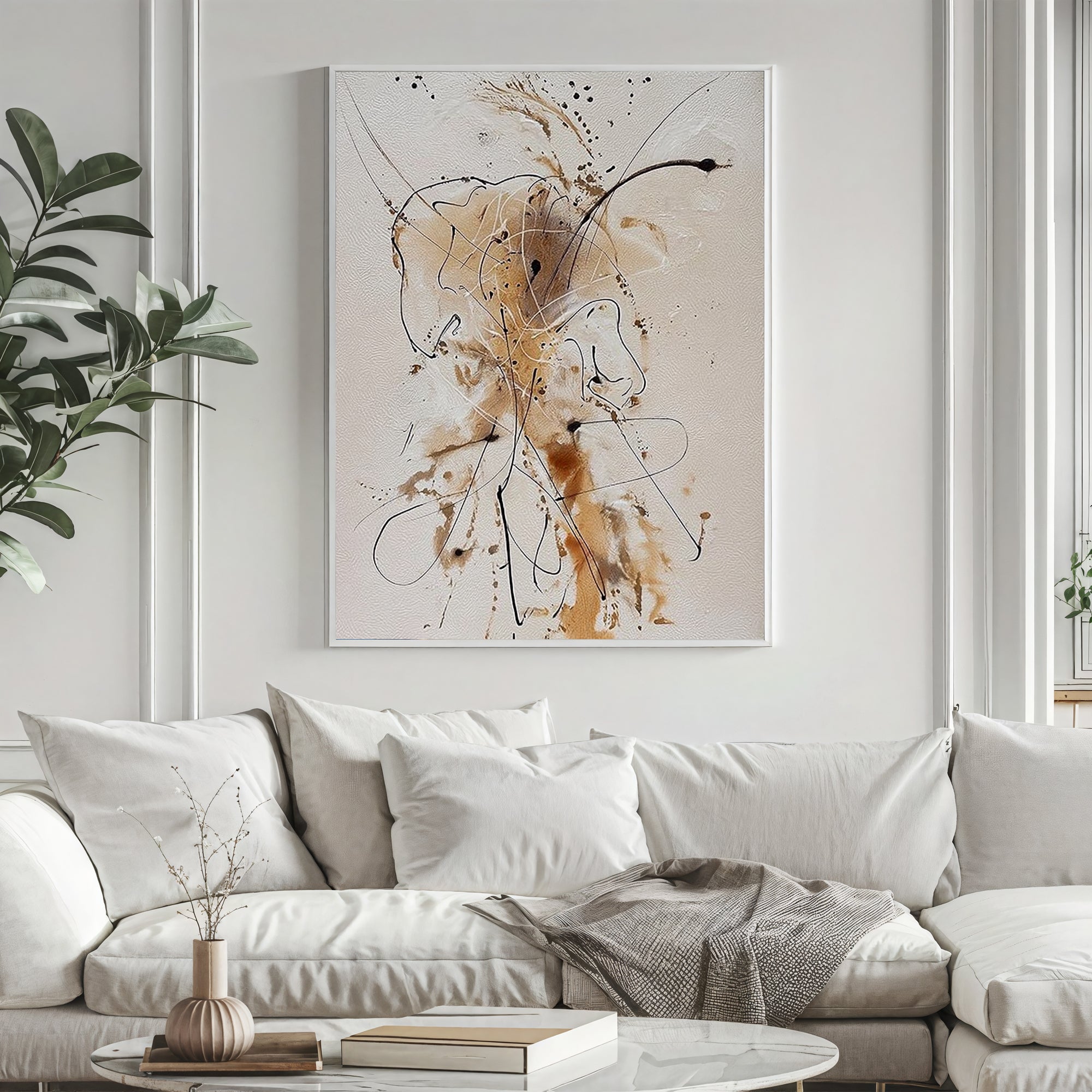 Textured Fluid Lines | Earthy Hues