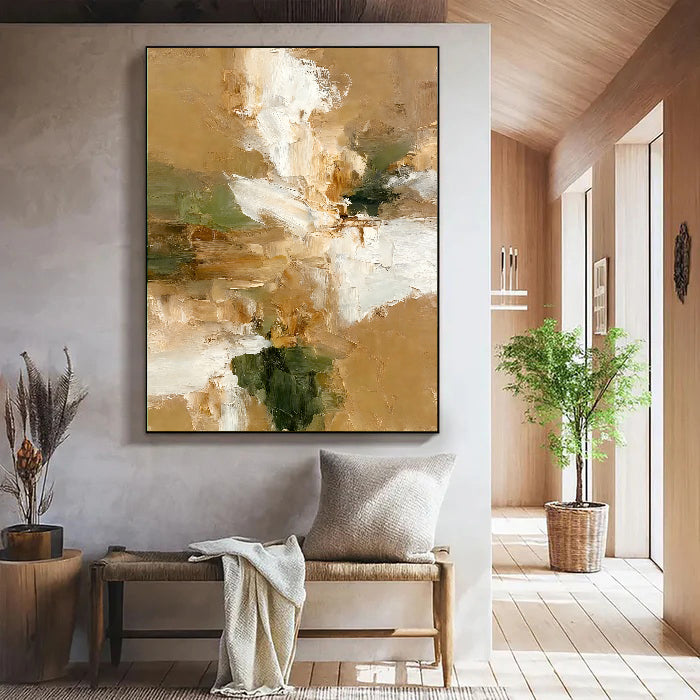 Textured Floral Earthiness | Cream Bloom