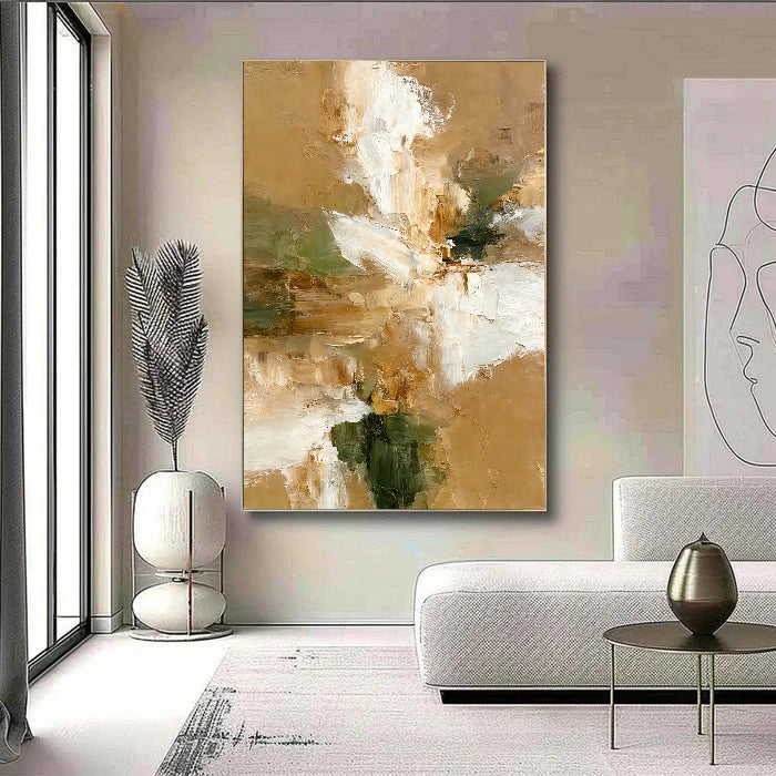 Textured Floral Earthiness | Cream Bloom