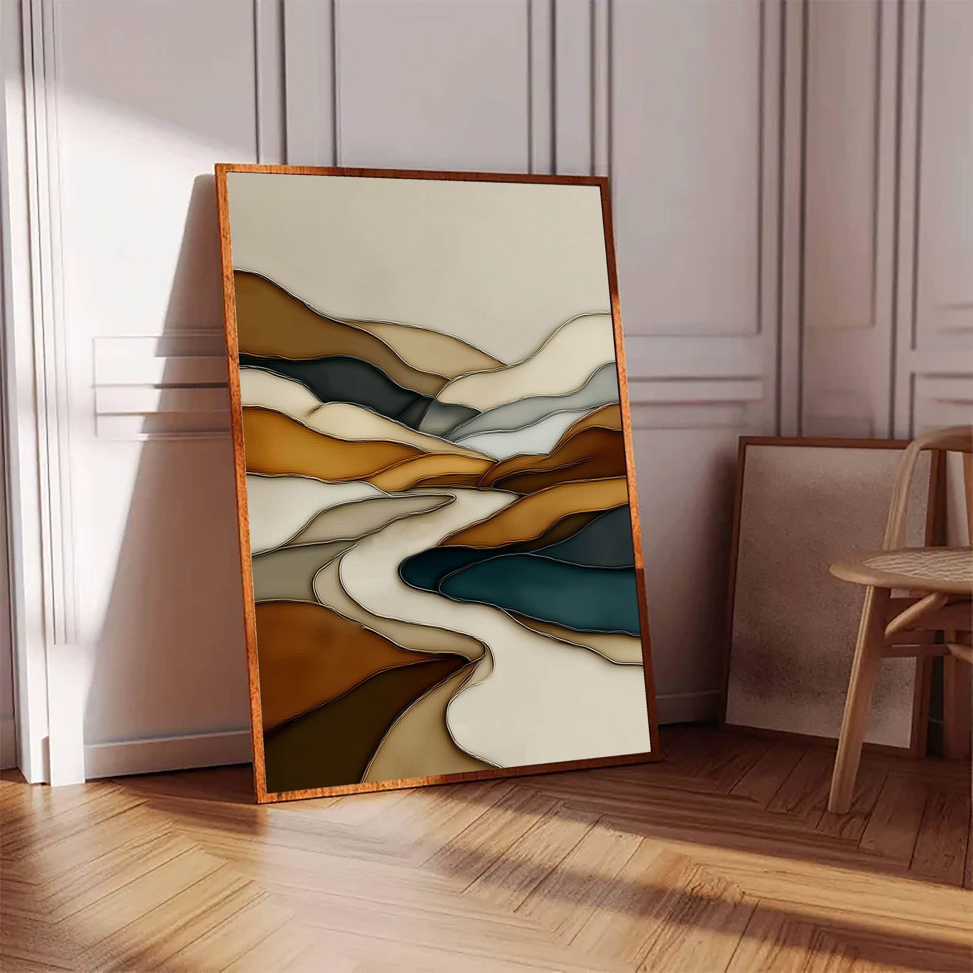 Textured Topographic Elegance | Earthy Currents