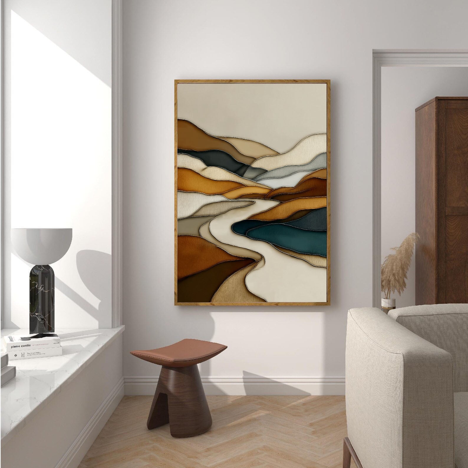 Textured Topographic Elegance | Earthy Currents