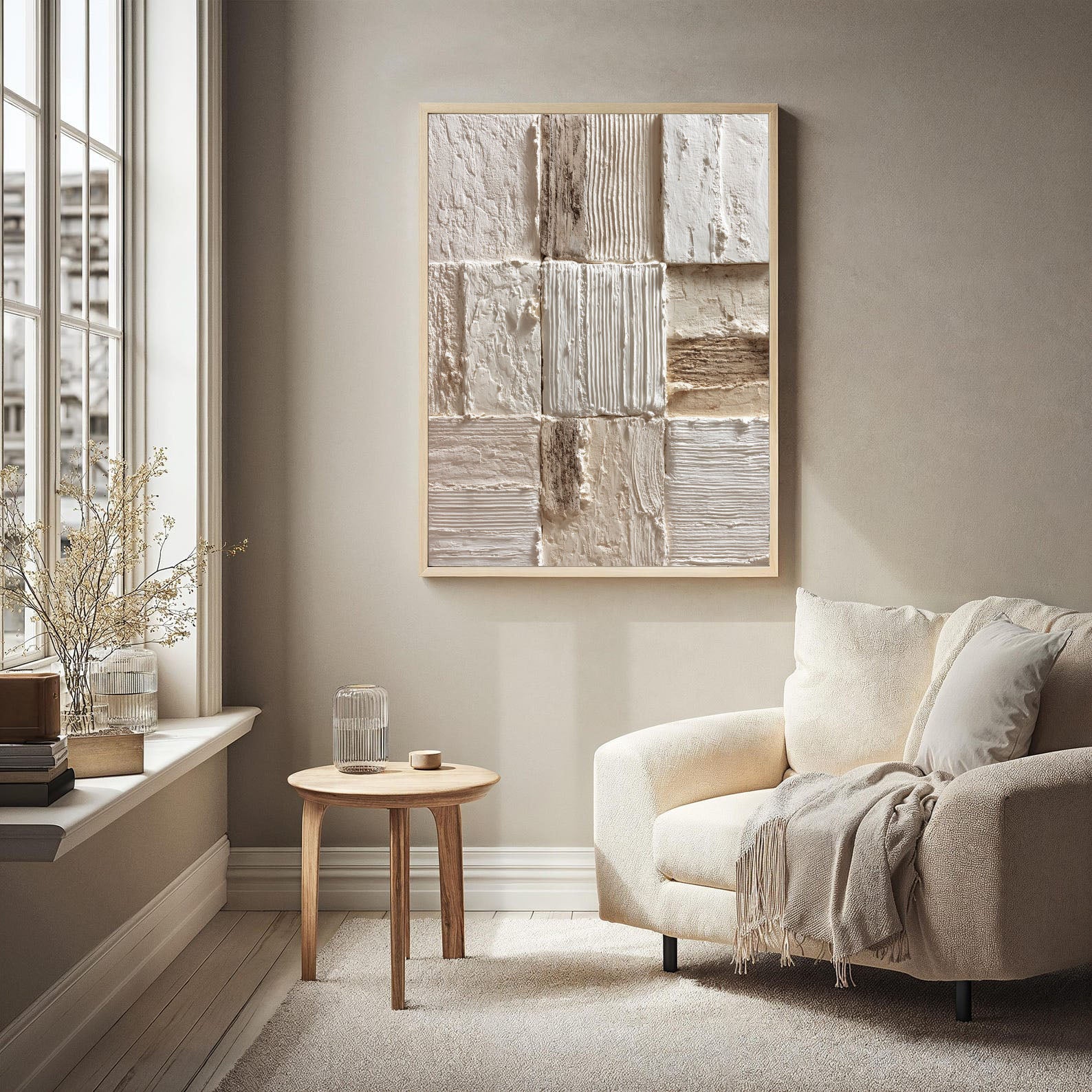 Textured Neutral Art | Minimalist Depth