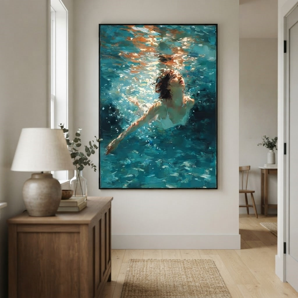 Impressionist Art | Underwater Glow Rise